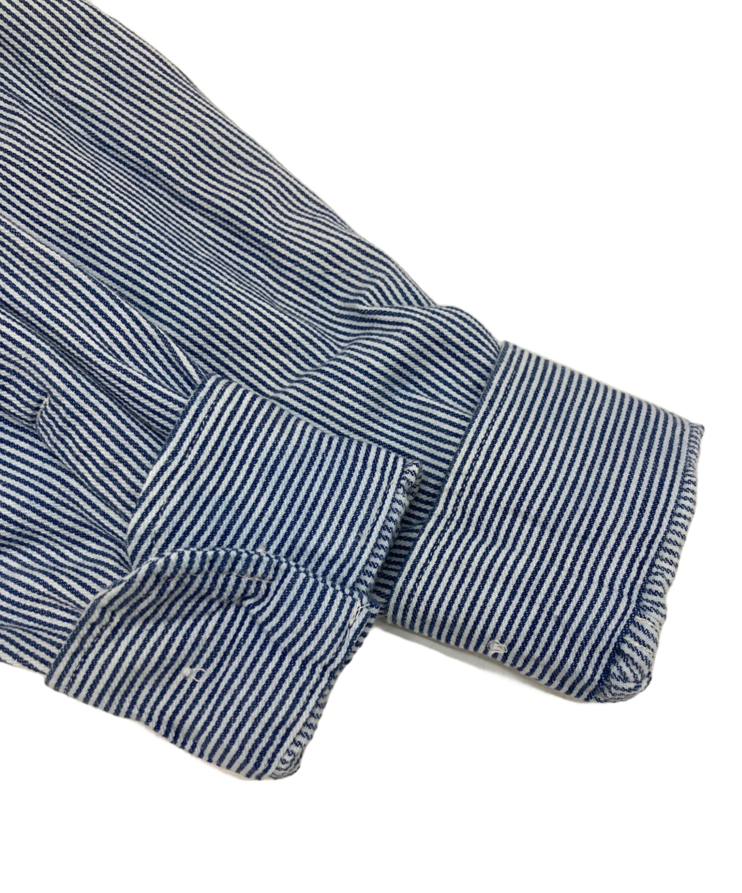 中古・古着通販】big mac (ビッグマック) ヒッコリーワークシャツプル