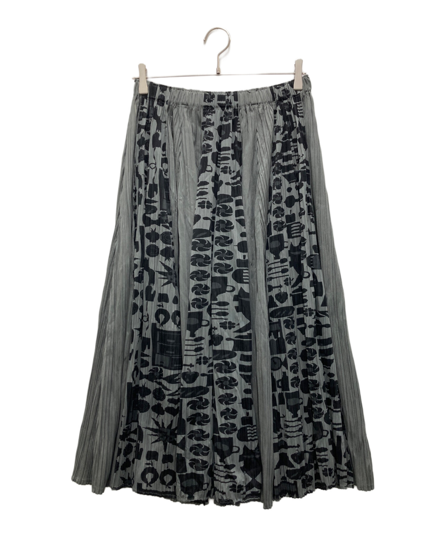 中古・古着通販】PLEATS PLEASE (プリーツプリーズ) 柄切替ロング