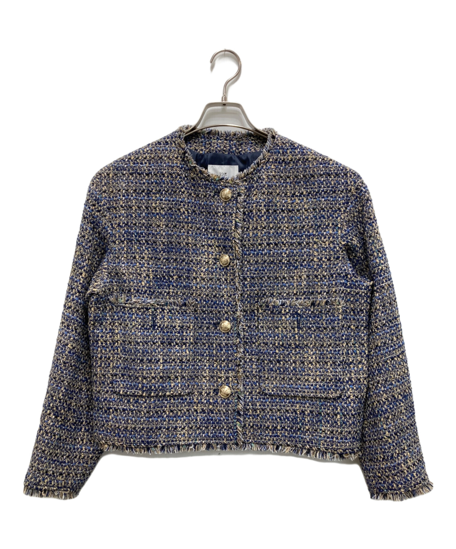 中古・古着通販】23区 (ニジュウサンク) GIOLICA ボタン ツイード