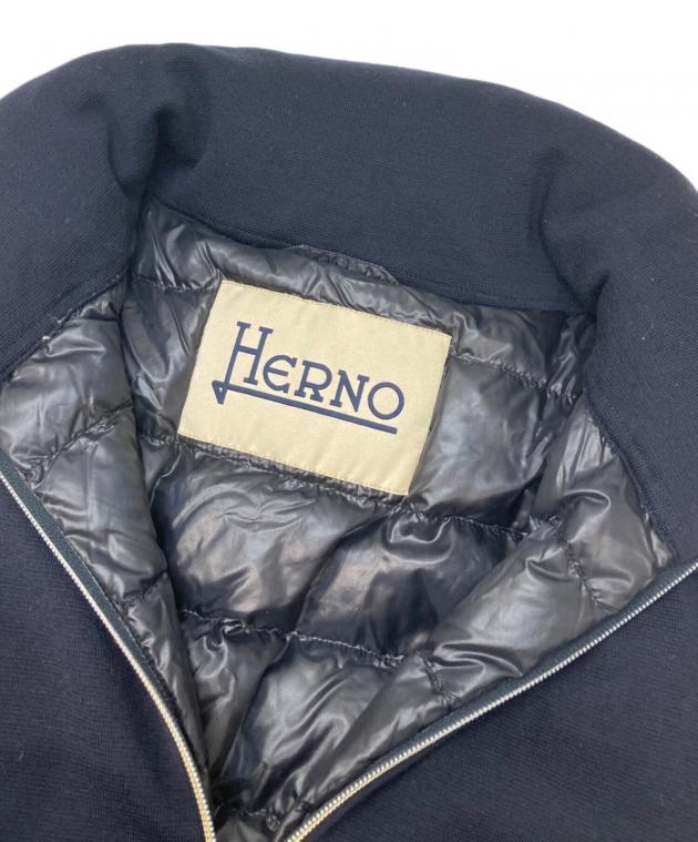 中古・古着通販】HERNO (ヘルノ) ニット切替レイヤードロングダウン