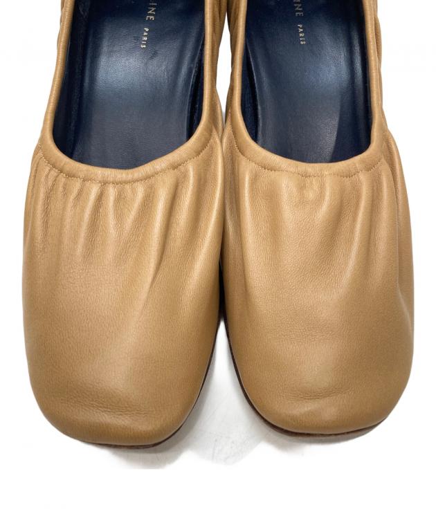 中古・古着通販】CELINE (セリーヌ) ヒールソフトバレリーナ 中古・古着通販】CELINE (セリーヌ) ヒールソフトバレリーナ