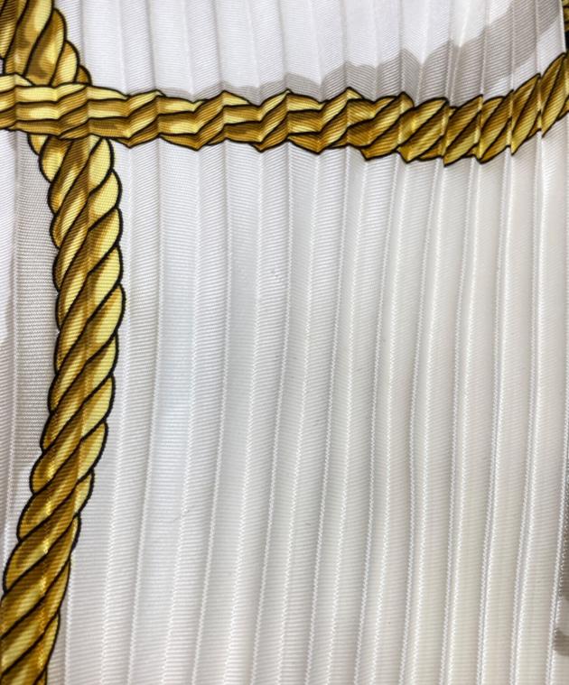 中古・古着通販】HERMES (エルメス) プリーツスカーフ ネイビー