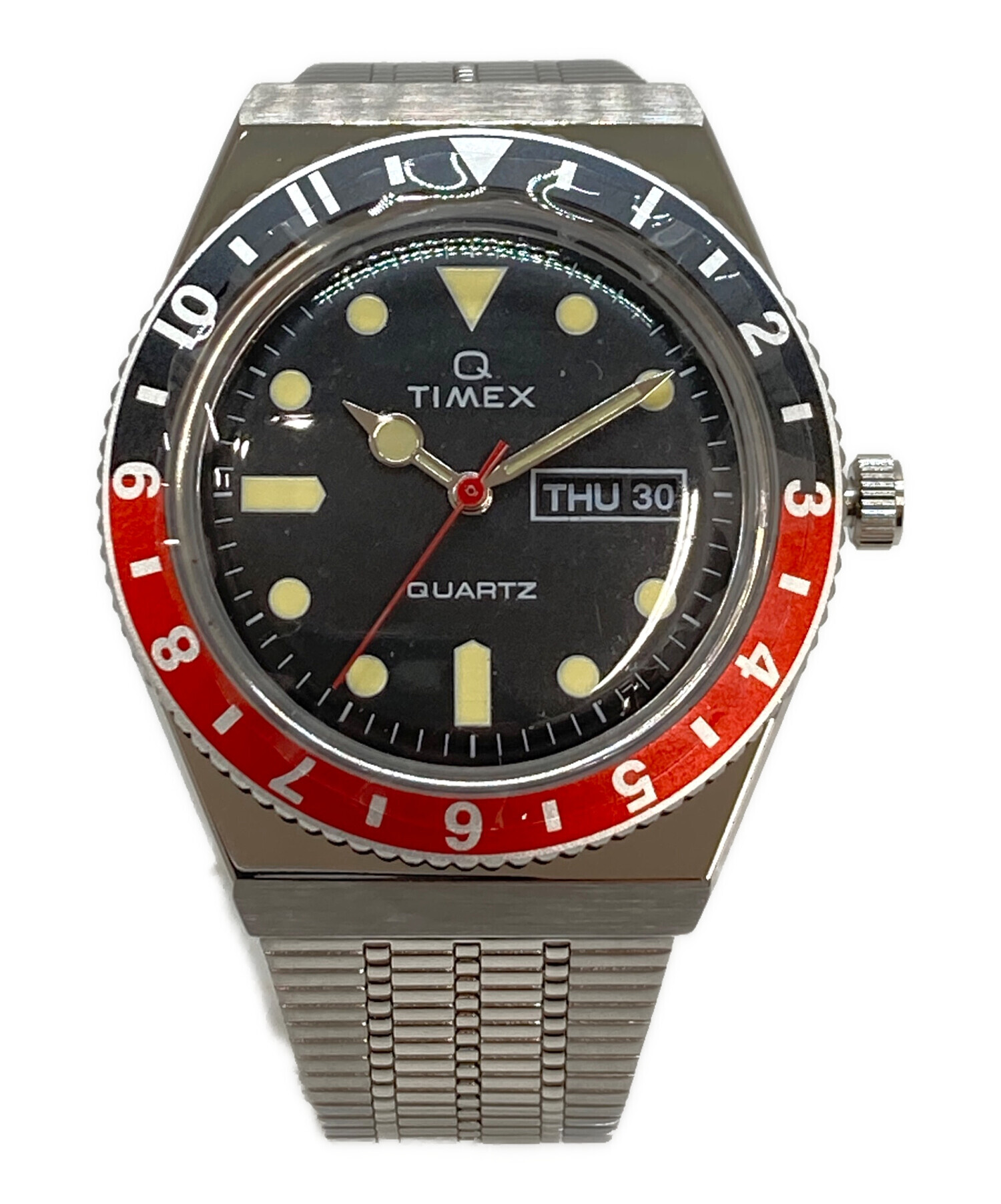 中古・古着通販】TIMEX (タイメックス) Q TIMEX ブラック×レッド 未 