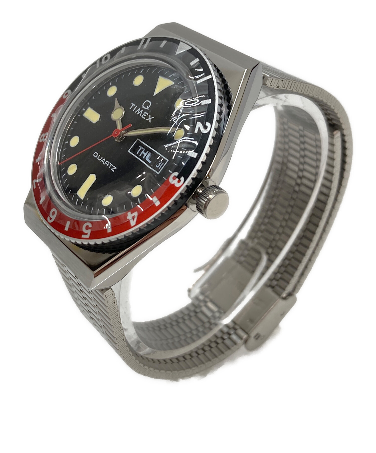 中古・古着通販】TIMEX (タイメックス) Q TIMEX ブラック×レッド 未 