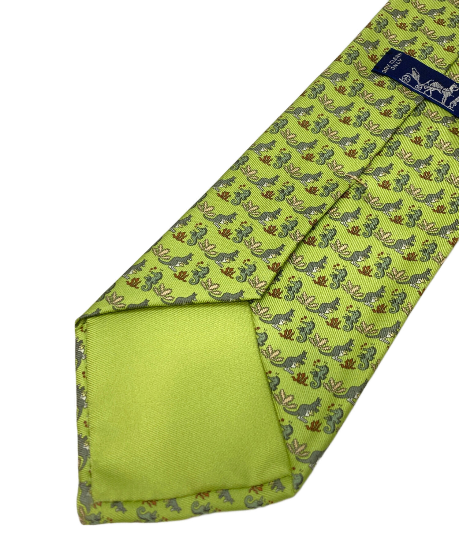 中古・古着通販】HERMES (エルメス) ネクタイ グリーン サイズ:不明