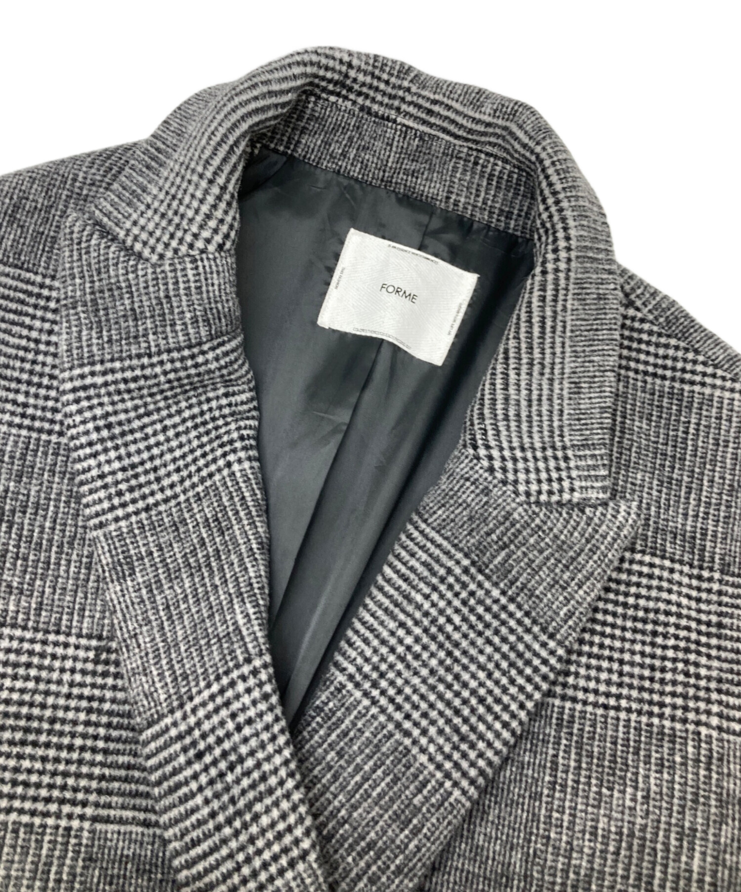 中古・古着通販】forme (フォルメ) ダブルブレストジャコット グレー 