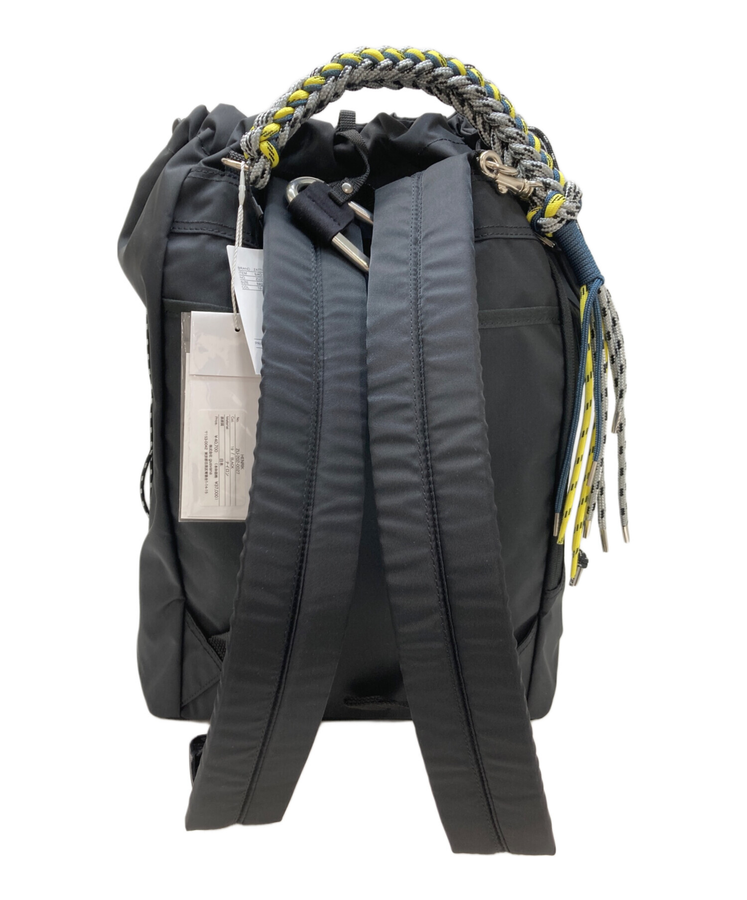 中古・古着通販】zattu (ザッツ) HENRIKナイロンバックパック ブラック