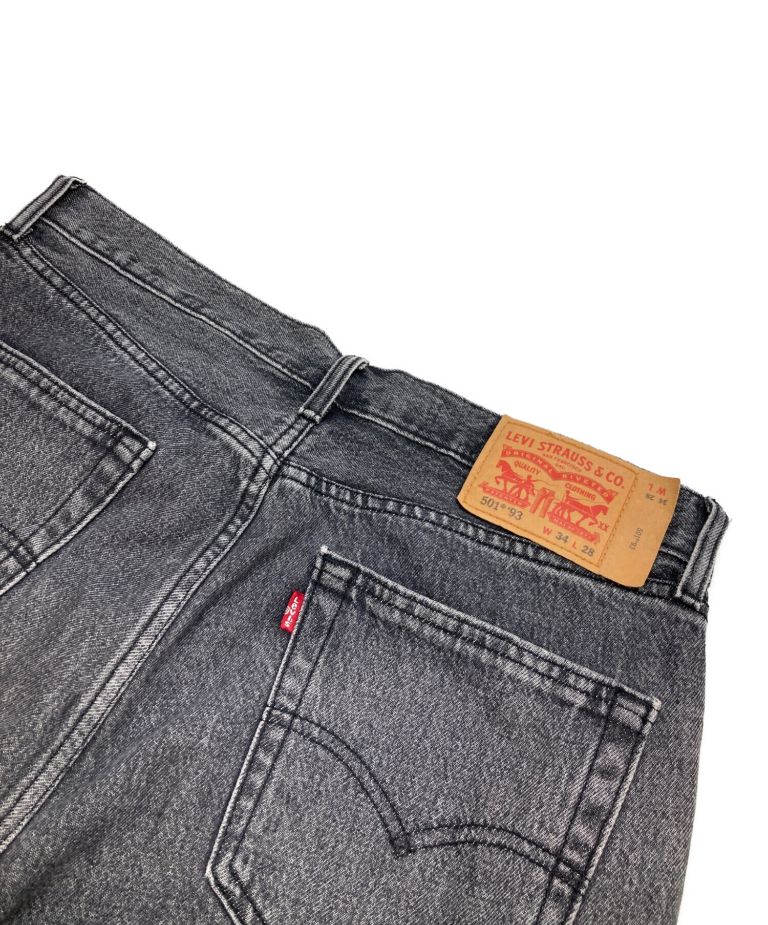 中古・古着通販】LEVI'S (リーバイス) 501'93デニムパンツ ブラック