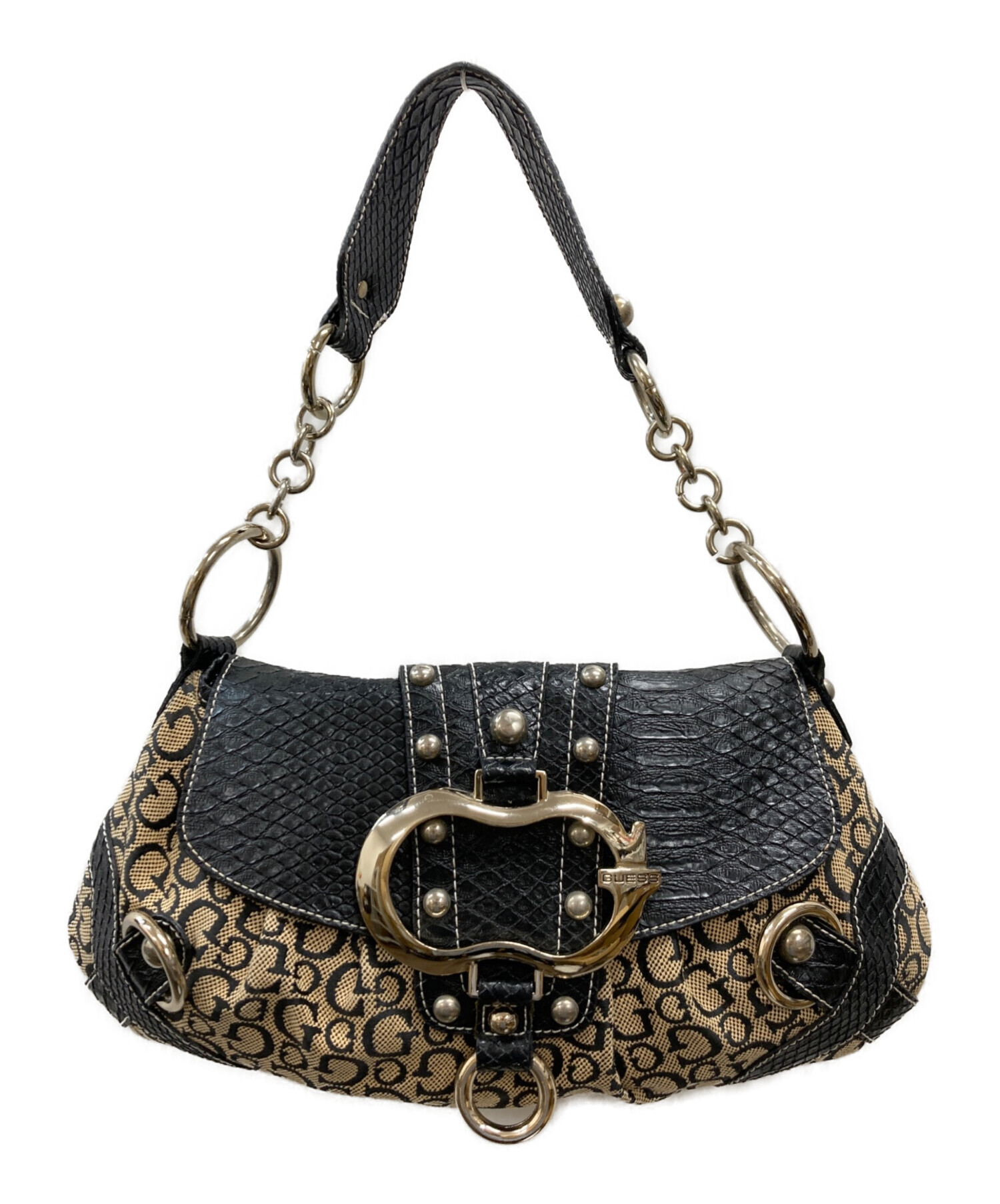 中古・古着通販】GUESS (ゲス) 00s型押しワンショルダーバッグ