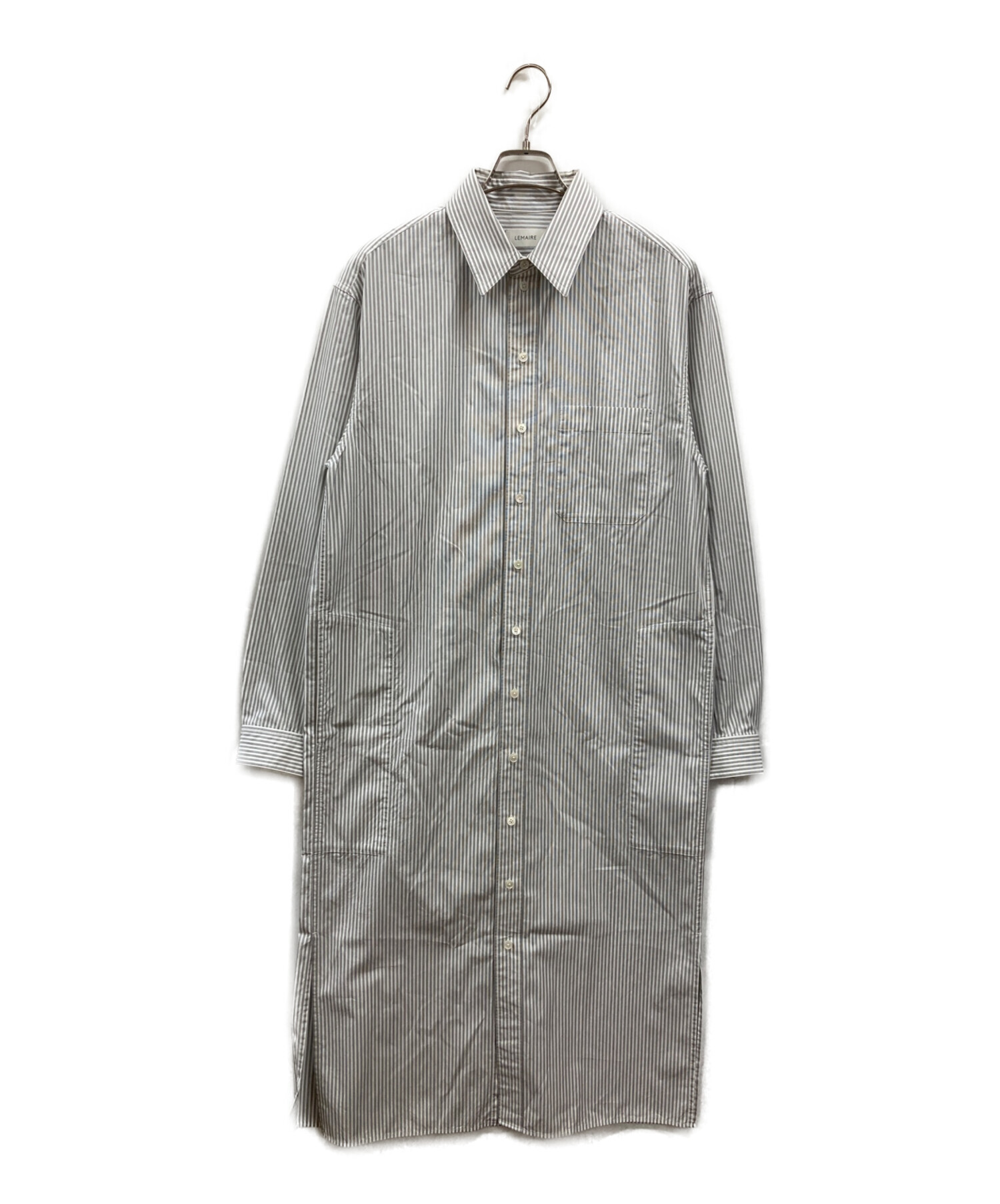中古・古着通販】LEMAIRE (ルメール) ストライプシャツワンピース