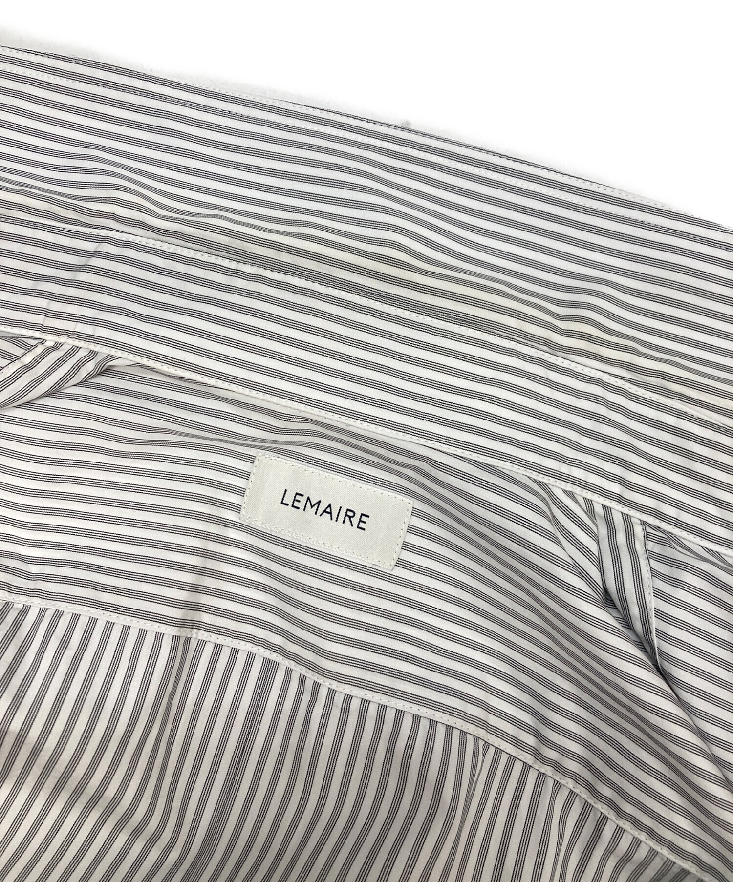 中古・古着通販】LEMAIRE (ルメール) ストライプシャツワンピース