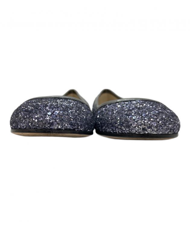 中古・古着通販】JIMMY CHOO (ジミーチュウ) ラメグリッターフラット