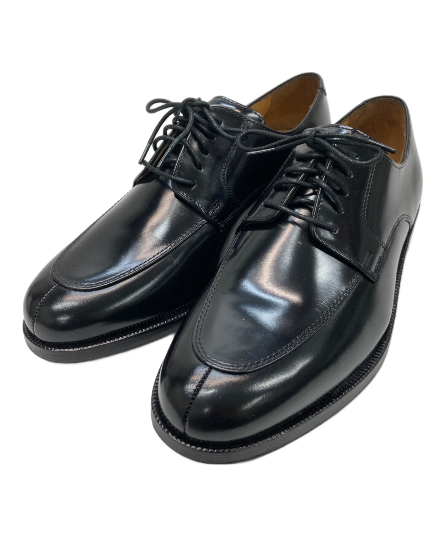 ［未使用品］コールハーン 25 ドレスシューズ Uチップ C11627 黒 中古・古着通販】COLE HAAN (コールハーン) Uチップシューズ ブラック