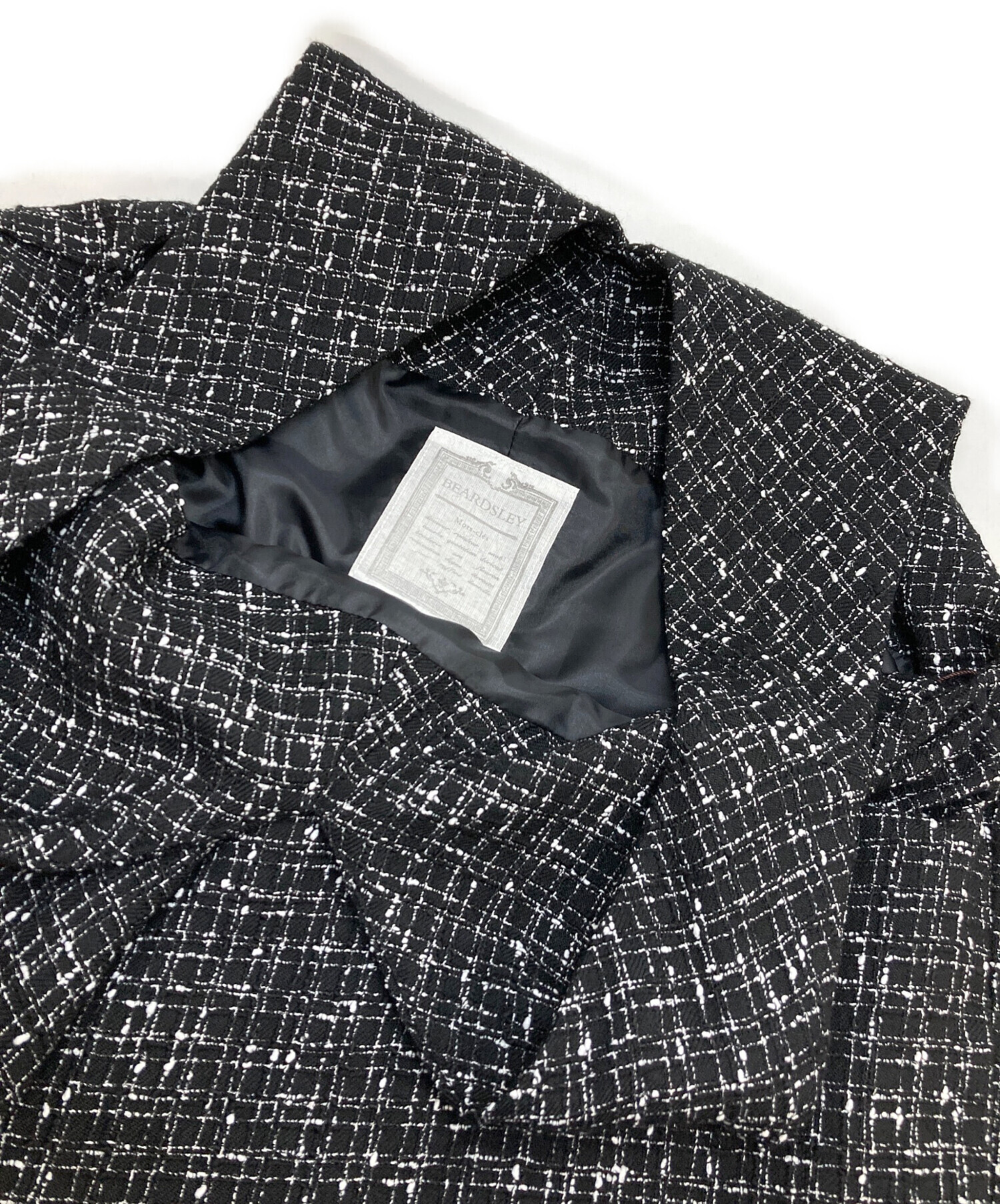中古・古着通販】BEARDSLEY (ビアズリー) ツイードフレアーワンピース