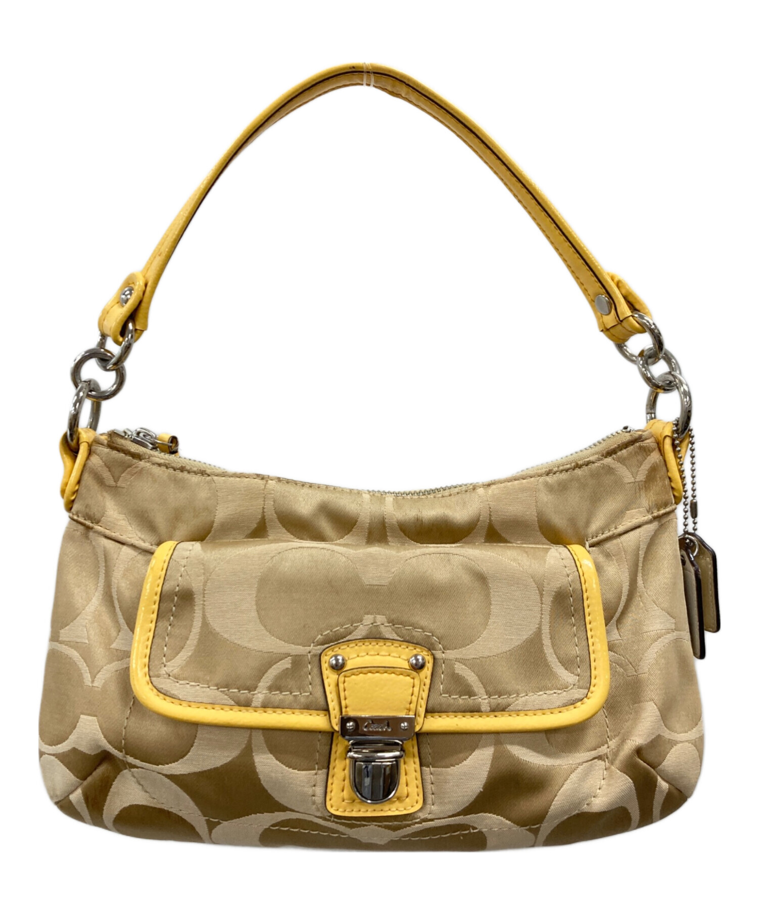 中古・古着通販】COACH (コーチ) シグネチャーワンショルダーバッグ 中古・古着通販】COACH (コーチ) シグネチャーワンショルダーバッグ