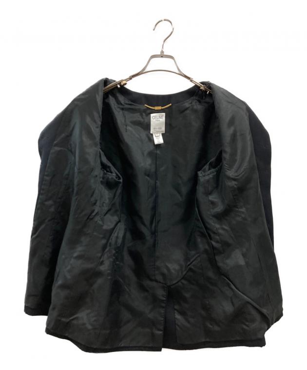 セリーヌ　レディース　ベロア　ジャケット 中古・古着通販】CELINE (セリーヌ) ウールベロアノーラペルジャケット