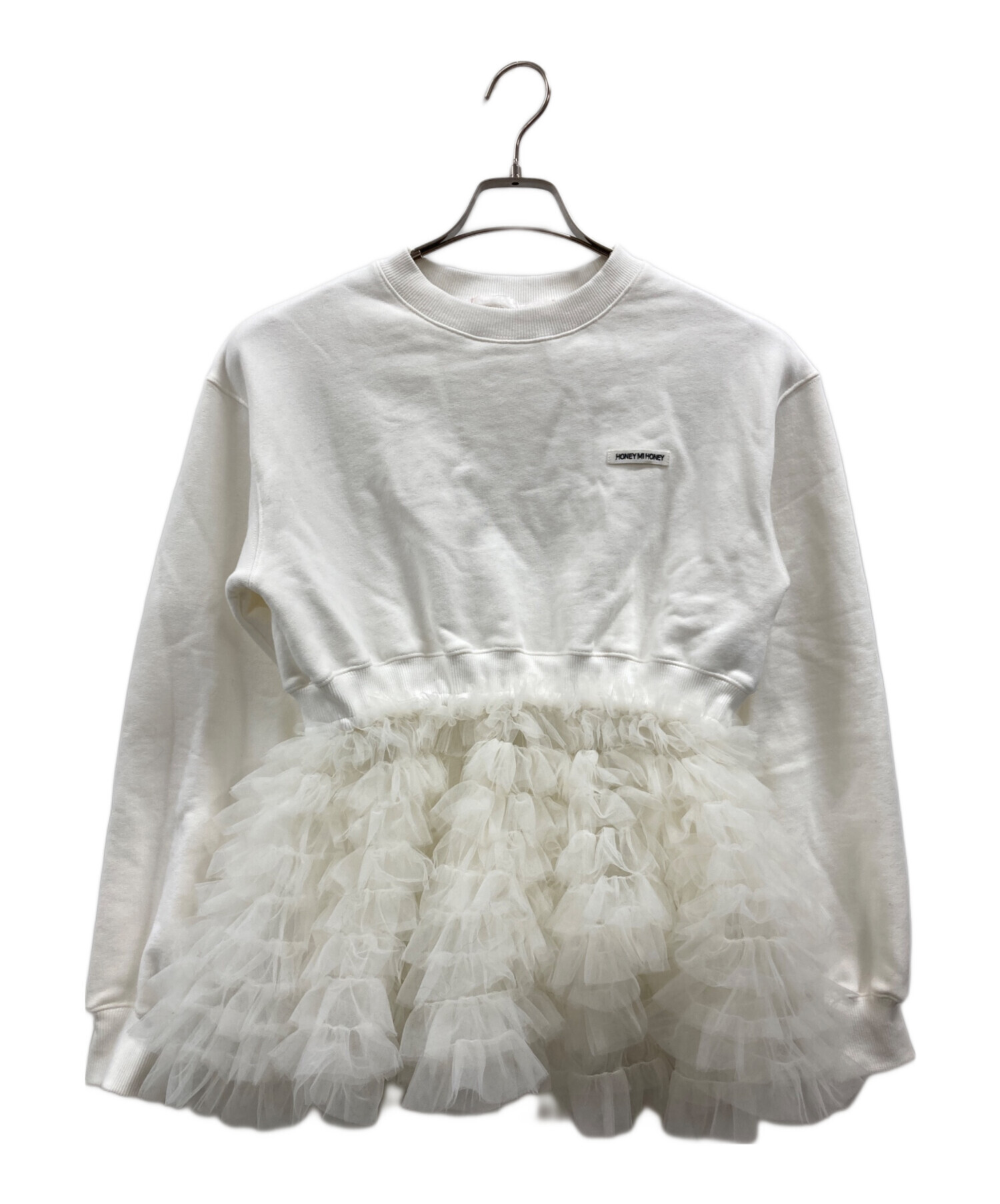 中古・古着通販】Honey mi Honey (ハニーミーハニー) tulle peplum 