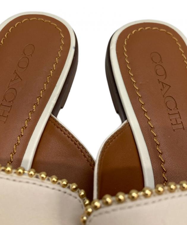 中古・古着通販】COACH (コーチ) サンダル アイボリー サイズ:US6C