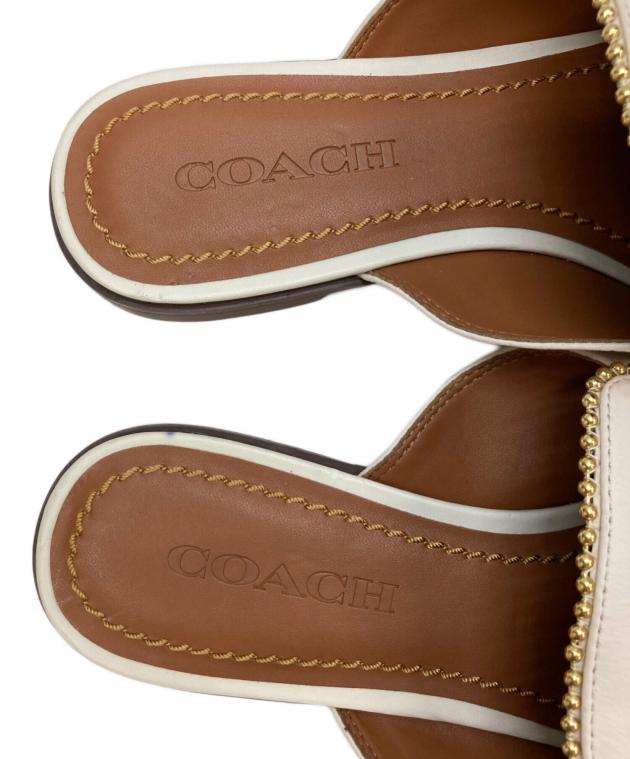 中古・古着通販】COACH (コーチ) サンダル アイボリー サイズ:US6C