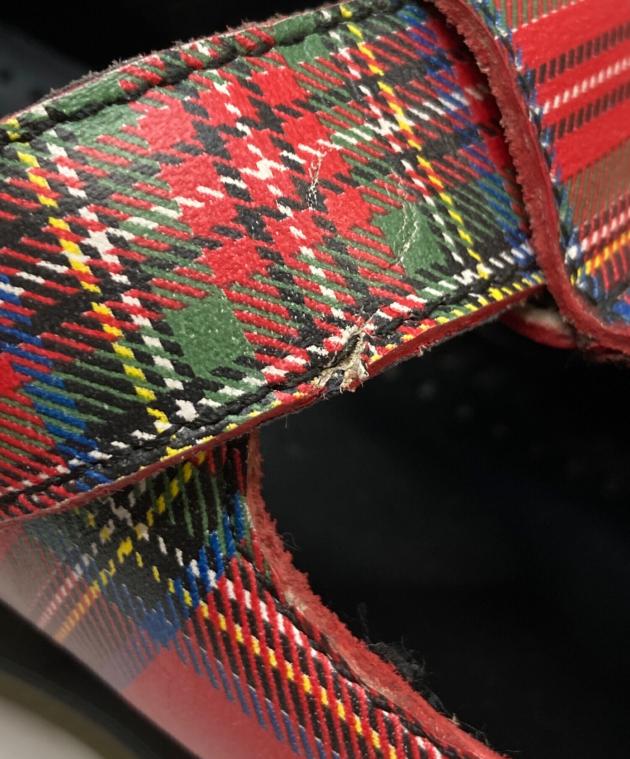 ドクターマーチン スタッズ付きチェック柄ローファー 中古・古着通販】Dr.Martens (ドクターマーチン) メリージェーン