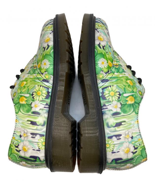 Dr.Martens 花柄グリーン 5 UK 中古・古着通販】Dr.Martens (ドクターマーチン) フラワー柄3ホール