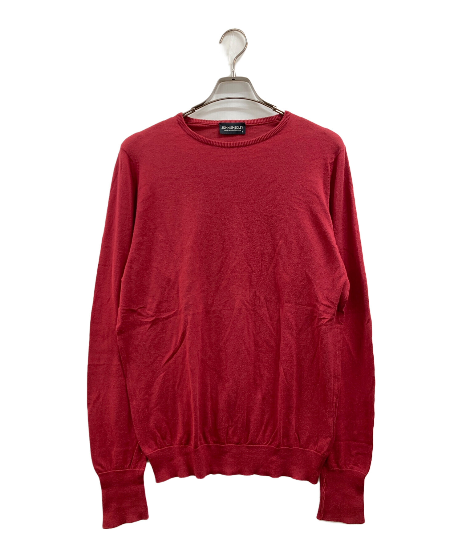 JOHN SMEDLEY ジョンスメドレー ニット・セーター S 赤 【古着】【中古】【送料無料】 JOHN SMEDLEY - JOHN SMEDLEY ジョンスメドレー ニット・セーター S 赤