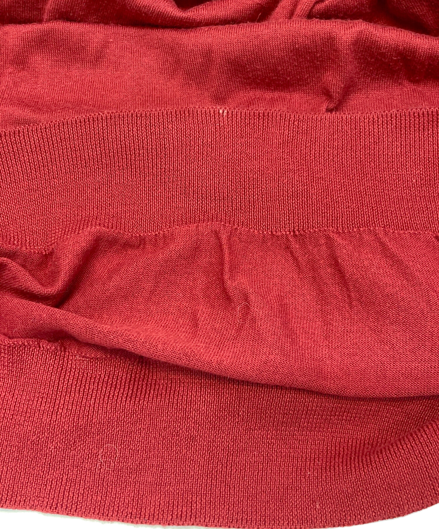JOHN SMEDLEY レッド クルーネック セーター S JOHN SMEDLEY（ジョンスメドレー） ニット NELL MODERN FIT レディース