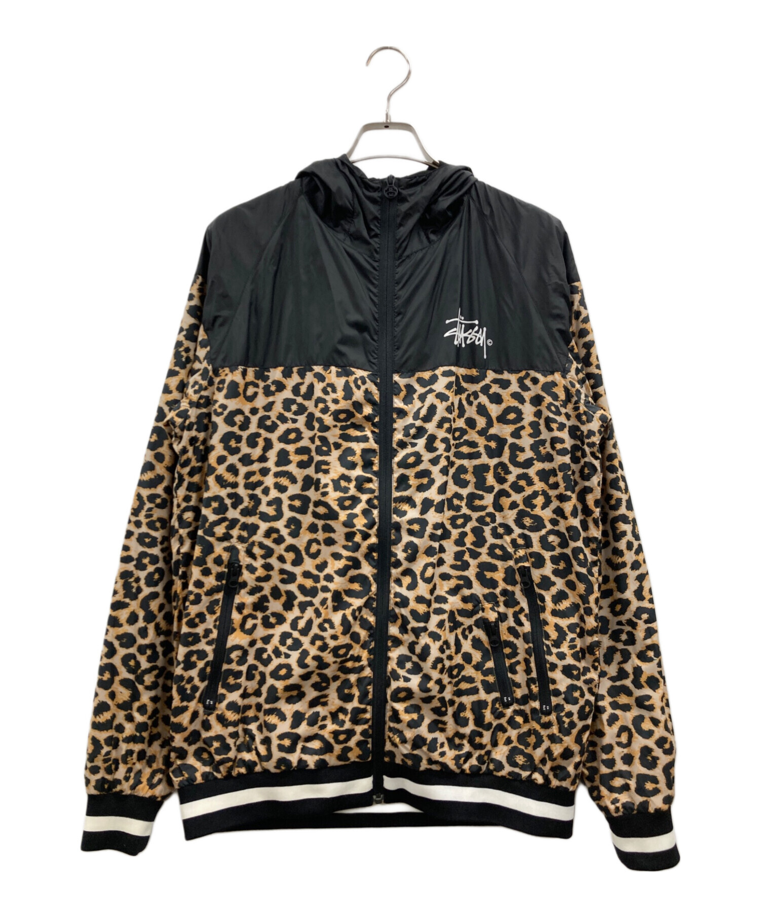 夜*E様 Stussy レオパード柄 コーチジャケット　ヒョウ柄 中古・古着通販】stussy (ステューシー) レオパードレオパード