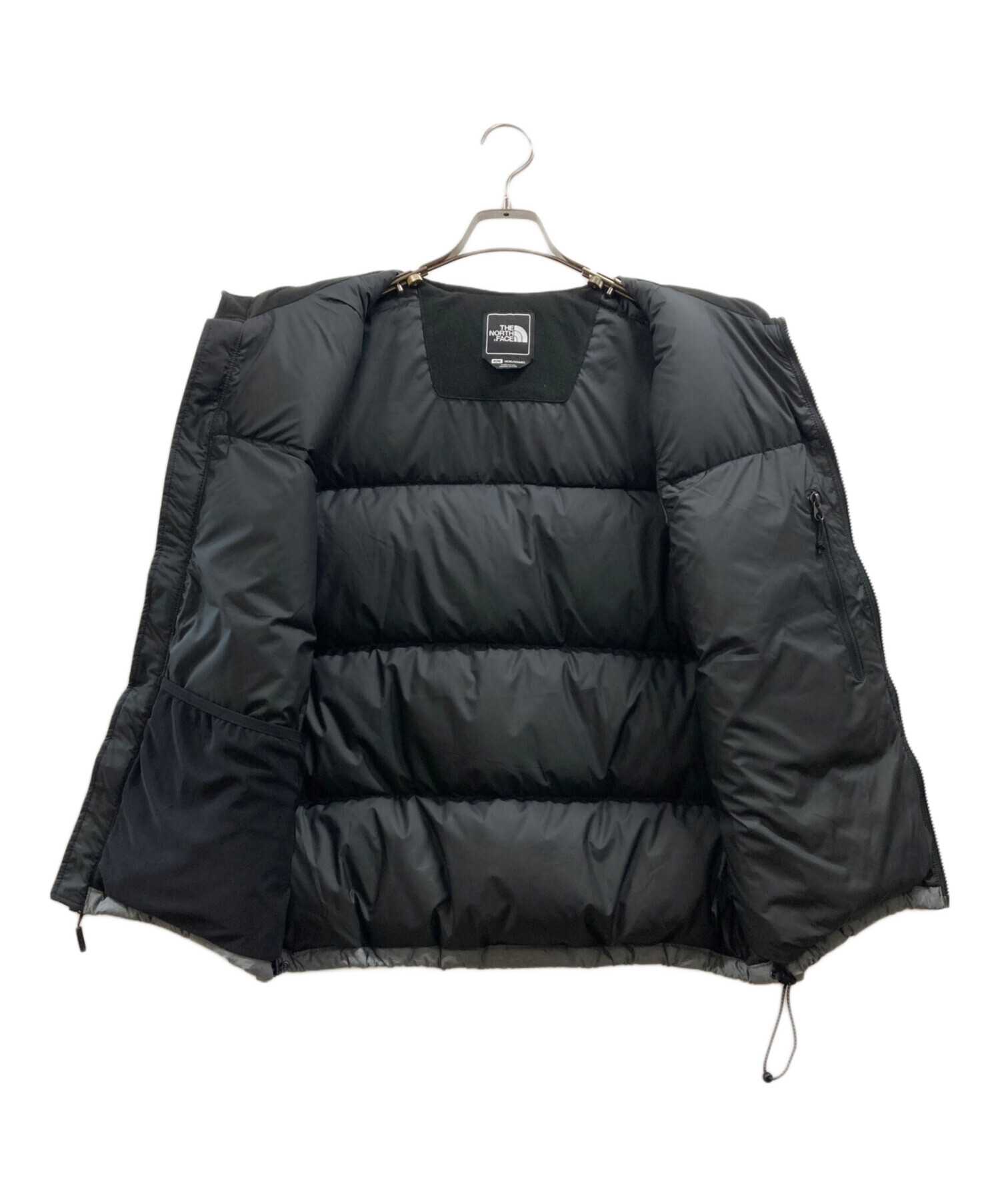 ノースフェイス ダウンベスト 刺繍ロゴ 550 メンズ古着 希少サイズ グレー 中古・古着通販】THE NORTH FACE (ザ ノース フェイス) ダウンベスト
