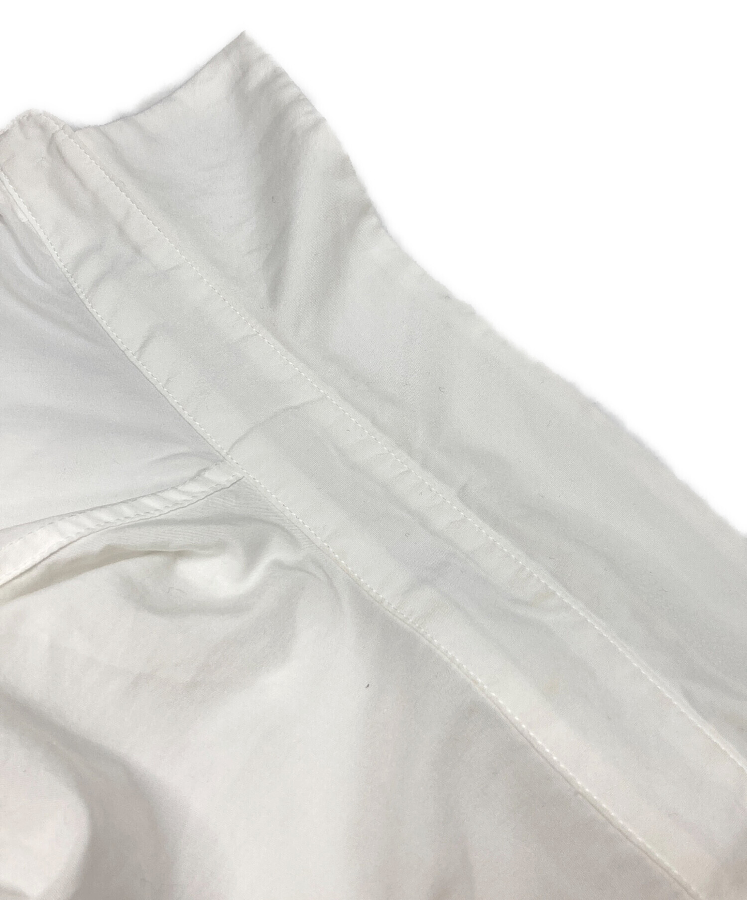 ワイズ Y's 23SS 半袖 アシンメトリー Tシャツ コットン 2ホワイト Y's - ワイズ】MERCERIZED JERSEY YS STITCH T B /WHITE (Tシャツ