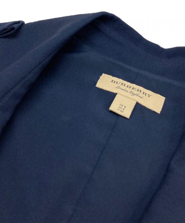 美品　激レア　Burberry's バーバリー　ネイビー　ロングシャツワンピース 中古・古着通販】BURBERRY LONDON (バーバリーロンドン) シルクシャツ