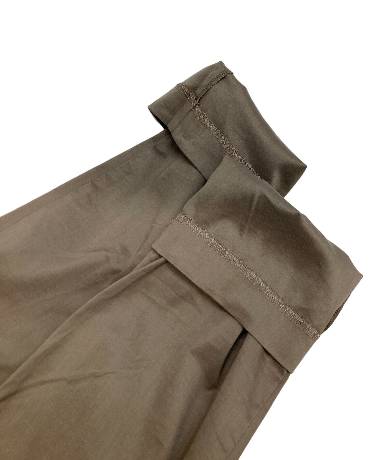 中古・古着通販】mizuiro-ind (ミズイロインド) イージーパンツ カーキ 中古・古着通販】mizuiro-ind (ミズイロインド) イージーパンツ カーキ