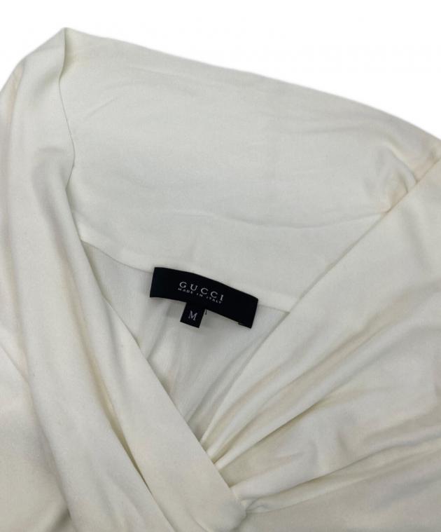 中古・古着通販】GUCCI (グッチ) GGモチーフ付ボウタイノースリーブ