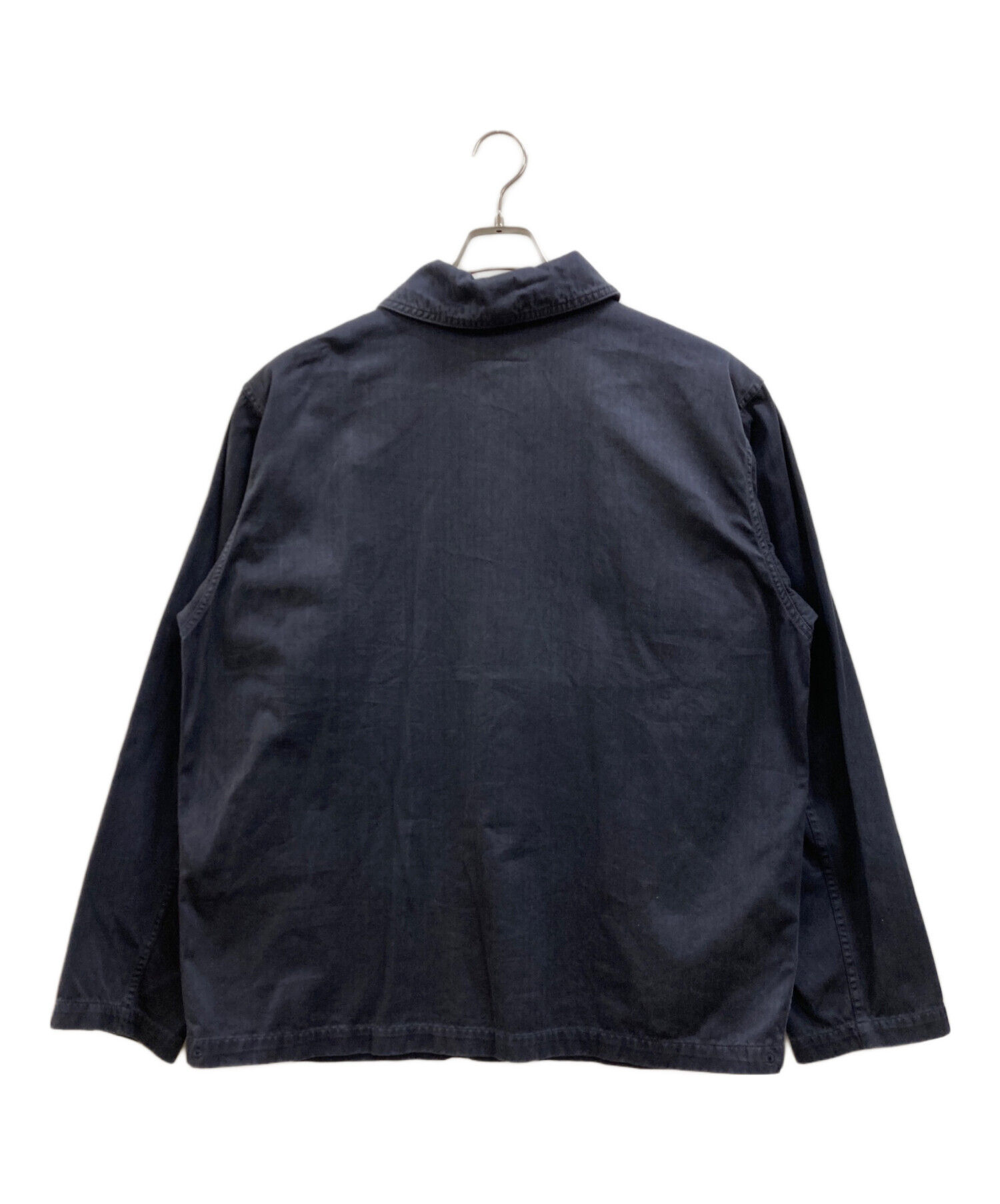 マ*イ様 RRL ネイビー ラウンドカラーカバーオール 中古・古着通販】RRL (ダブルアールエル) カバーオール ネイビー