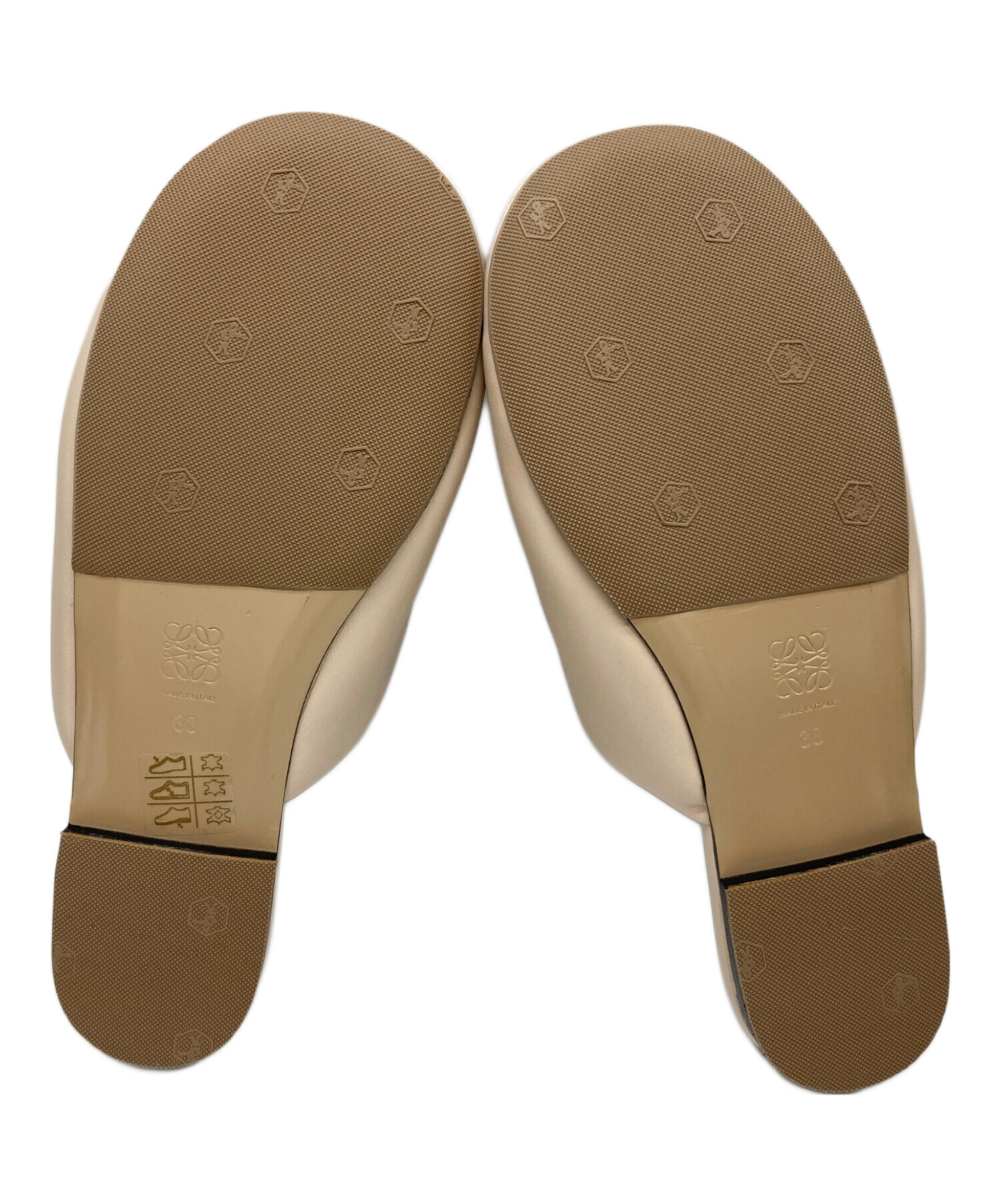 中古・古着通販】LOEWE (ロエベ) パデッド アナグラム レザー スリッパ 