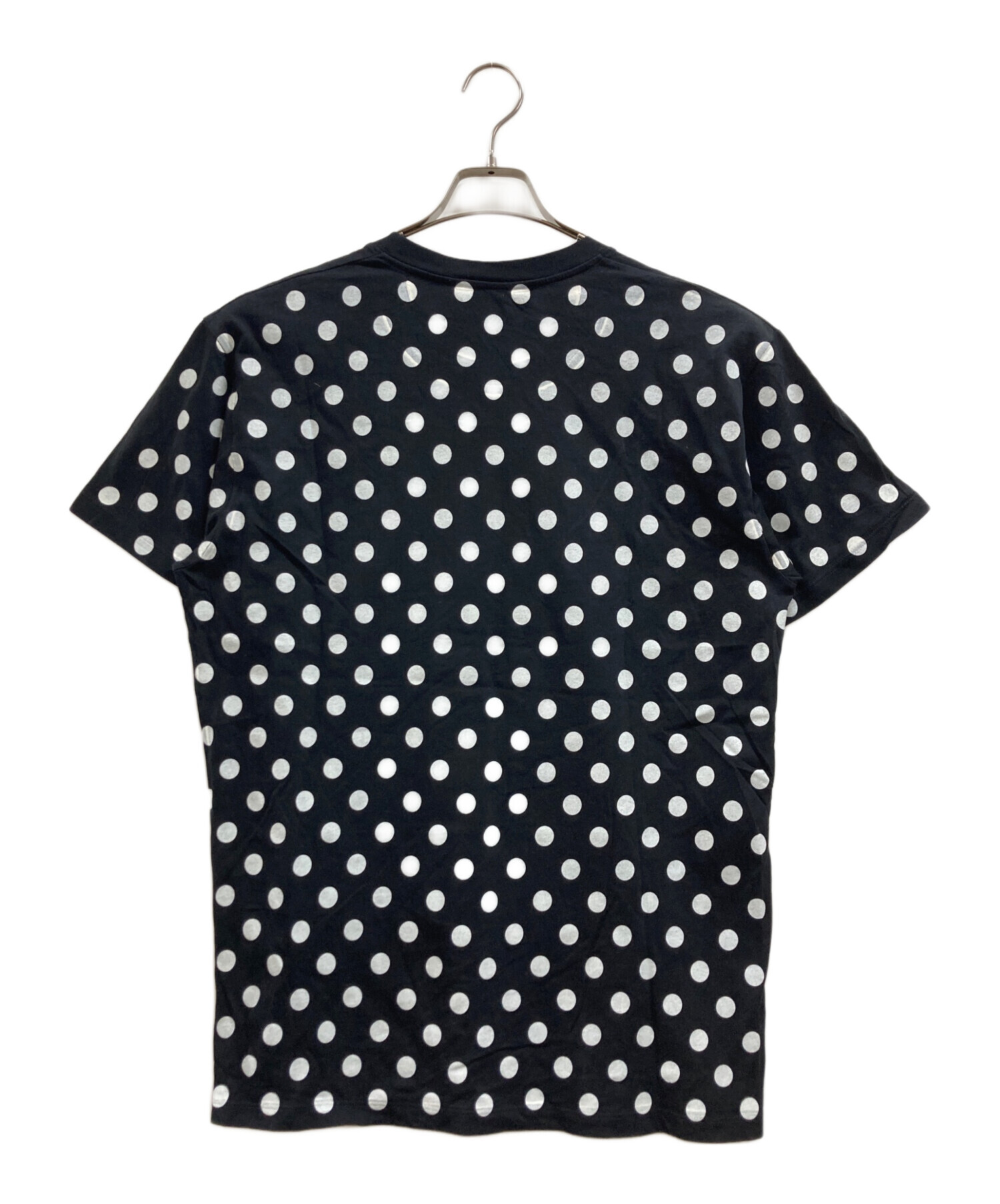 中古・古着通販】GUCCI (グッチ) ポルカドットロゴTシャツ ブラック