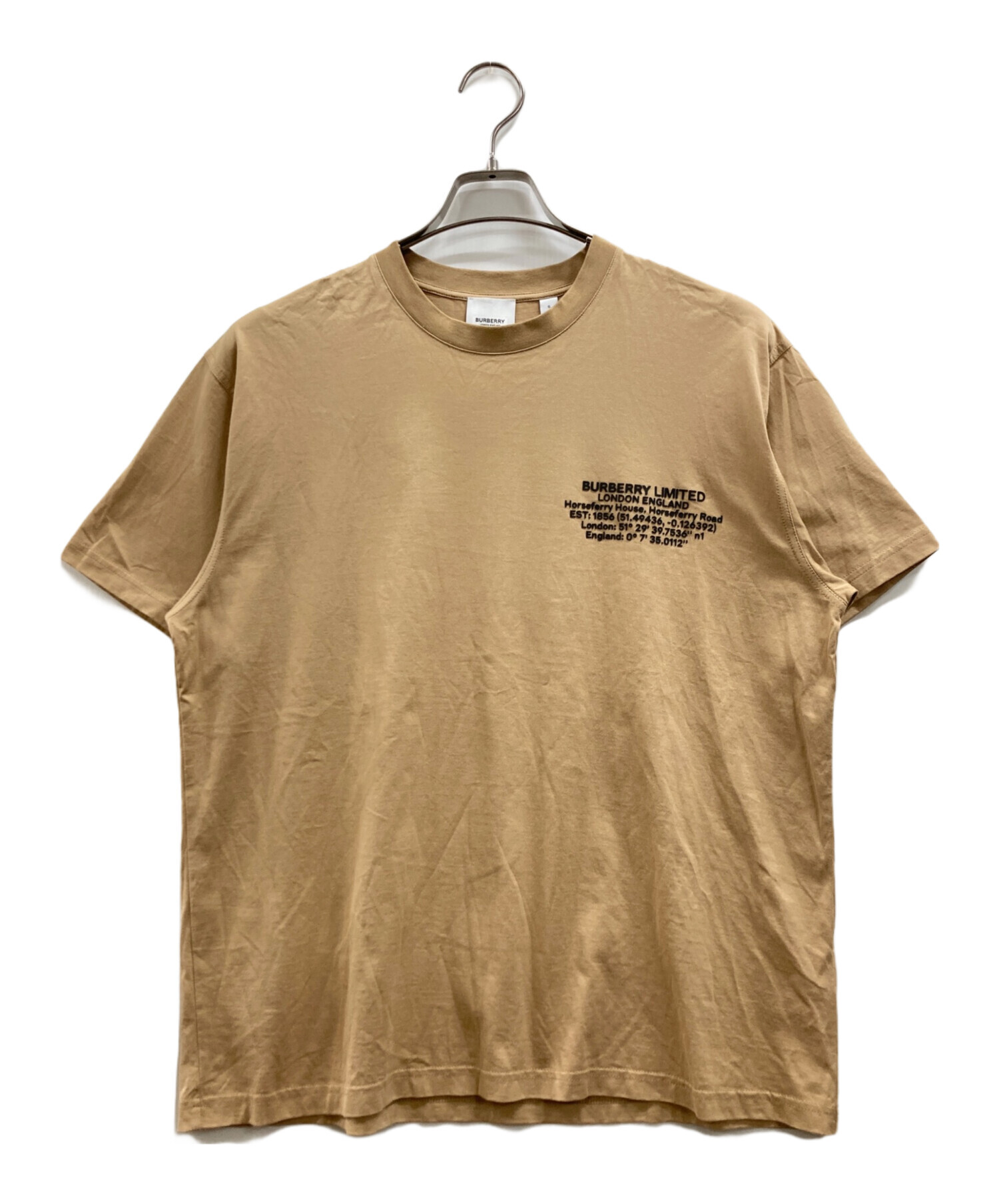Burberry ロケーションプリント コットン オーバーサイズTシャツ XS 
