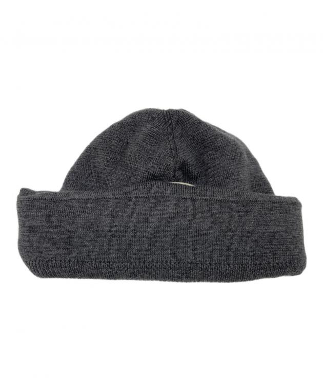 ​【新品タグ付】MONCLER モンクレール カシミア混 ニット帽 グレー 伊製 中古・古着通販】MONCLER (モンクレール) Moncler Wool‑Blend Beanie