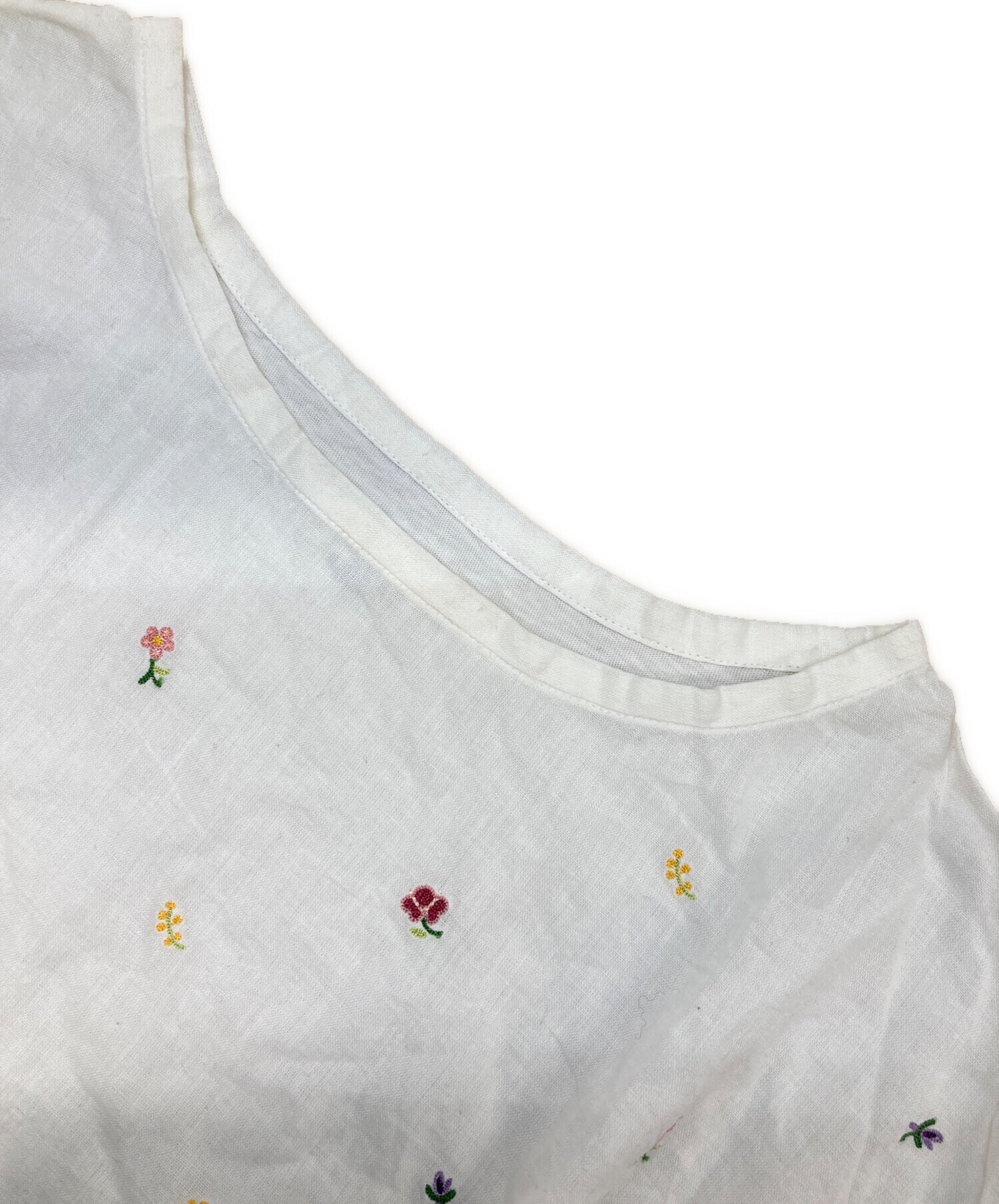 45R フォーティファイブアール 小花柄刺繍ブラウス 中古・古着通販】45R (フォーティファイブ・アール) 総柄フラワー