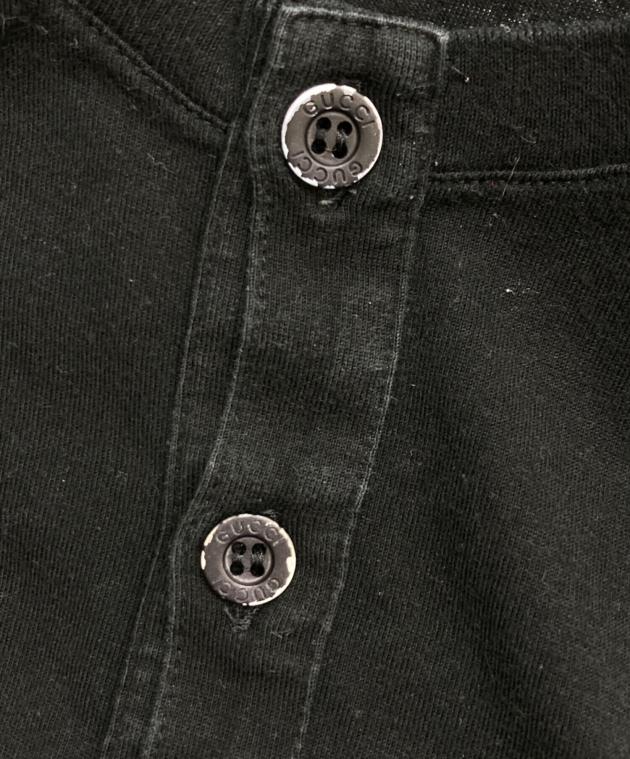 中古・古着通販】GUCCI (グッチ) ヘンリーネックカットソー ブラック