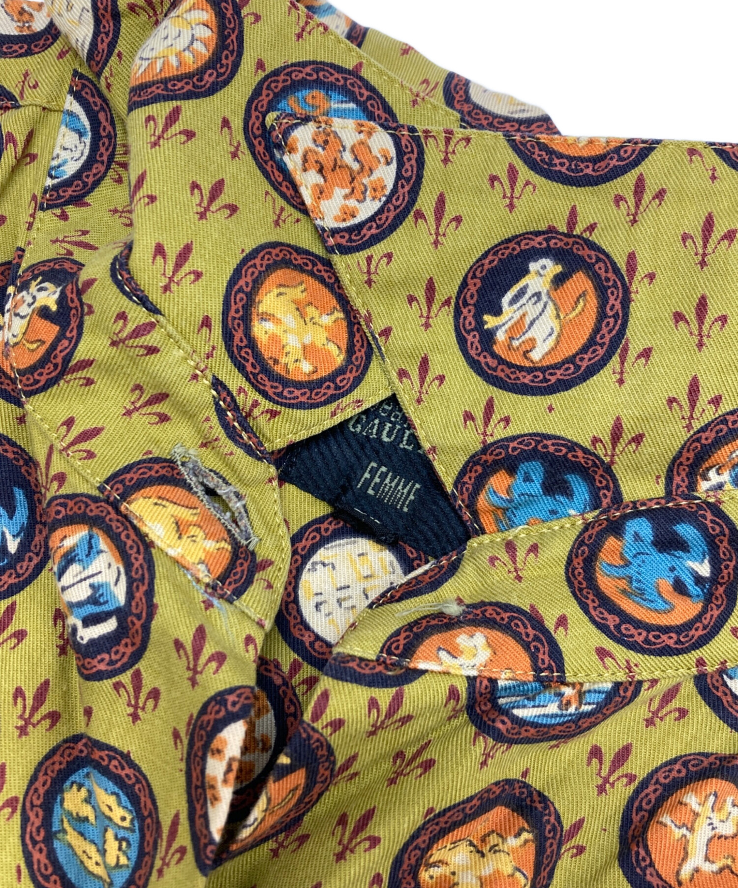 jean paul gaultier リブ 40サイズ オリーブ 中古・古着通販】Jean Paul Gaultier FEMME (ジャンポールゴルチエ