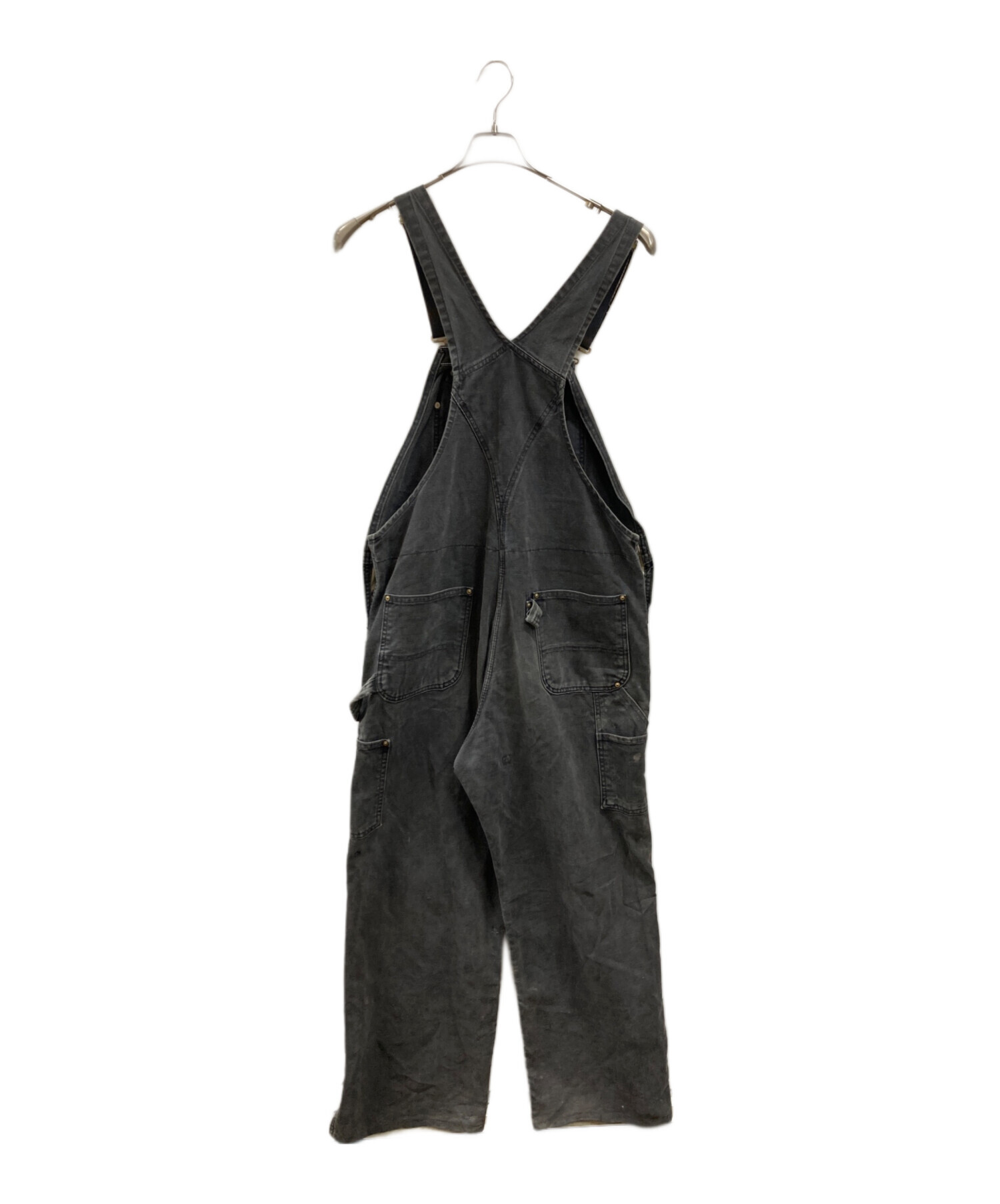 ビッグサイズ　42×32　カーハート　ダブルニー　ブラック　オーバーオールUSA 中古・古着通販】CarHartt (カーハート) ダック地ダブルニー