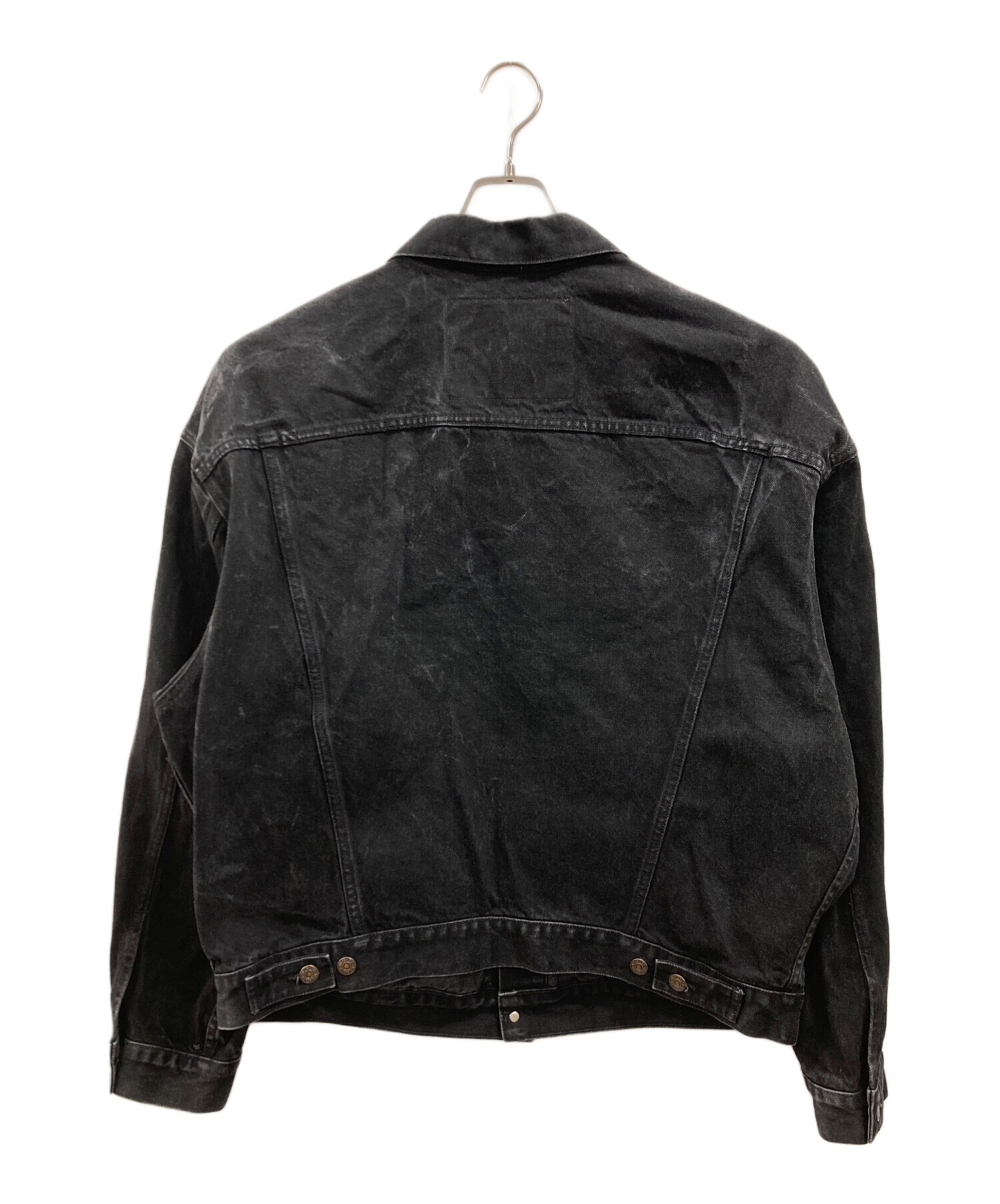 中古・古着通販】LEVI'S (リーバイス) 後染めブラックデニムジャケット