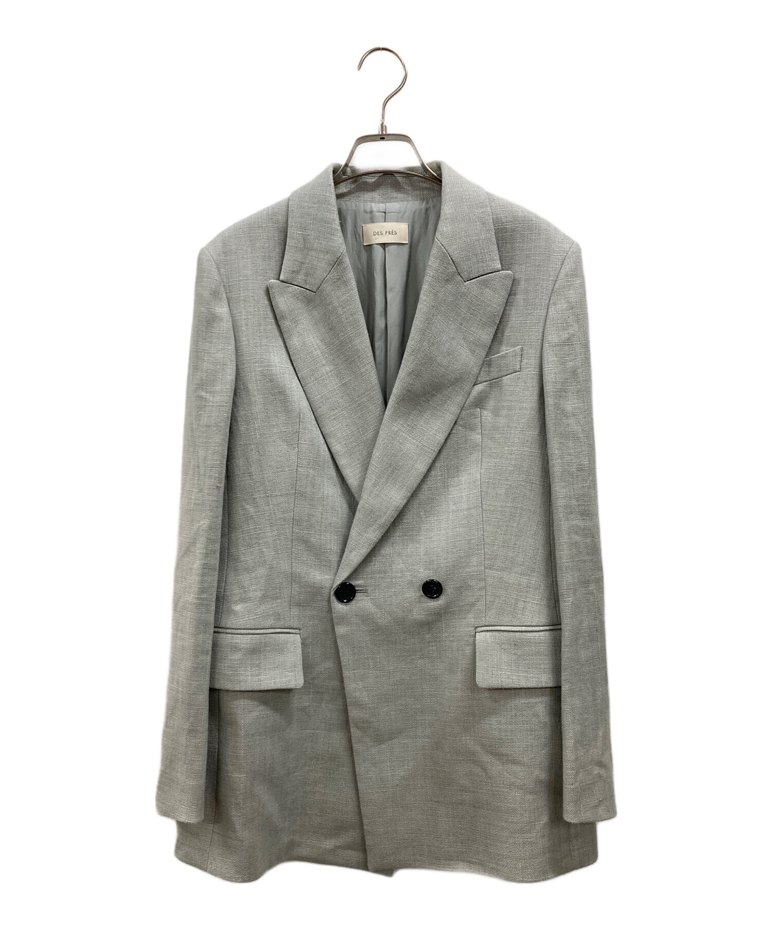 中古・古着通販】DES PRES (デ プレ) ウェットリネン ダブルブレスト