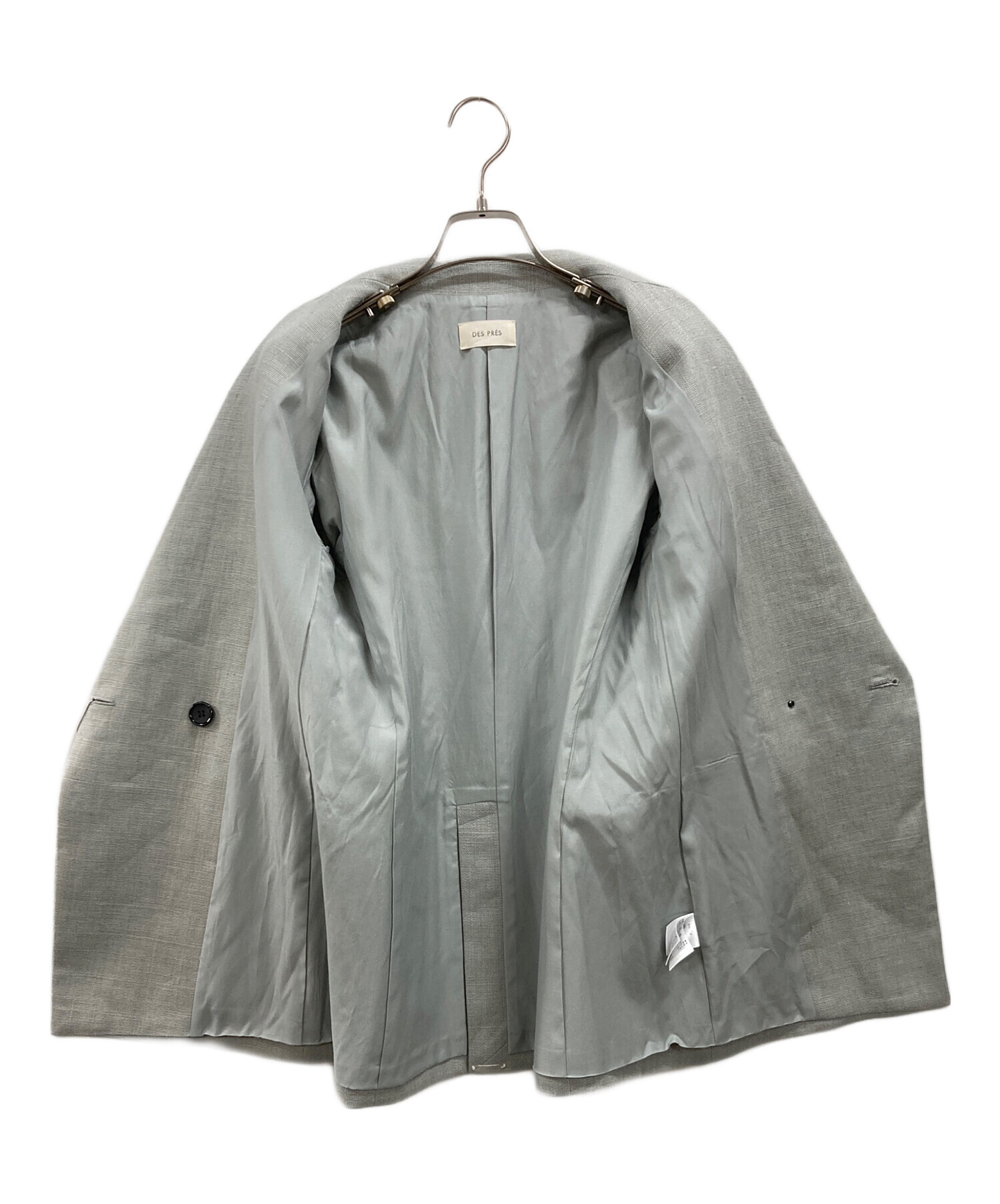 中古・古着通販】DES PRES (デ プレ) ウェットリネン ダブルブレスト