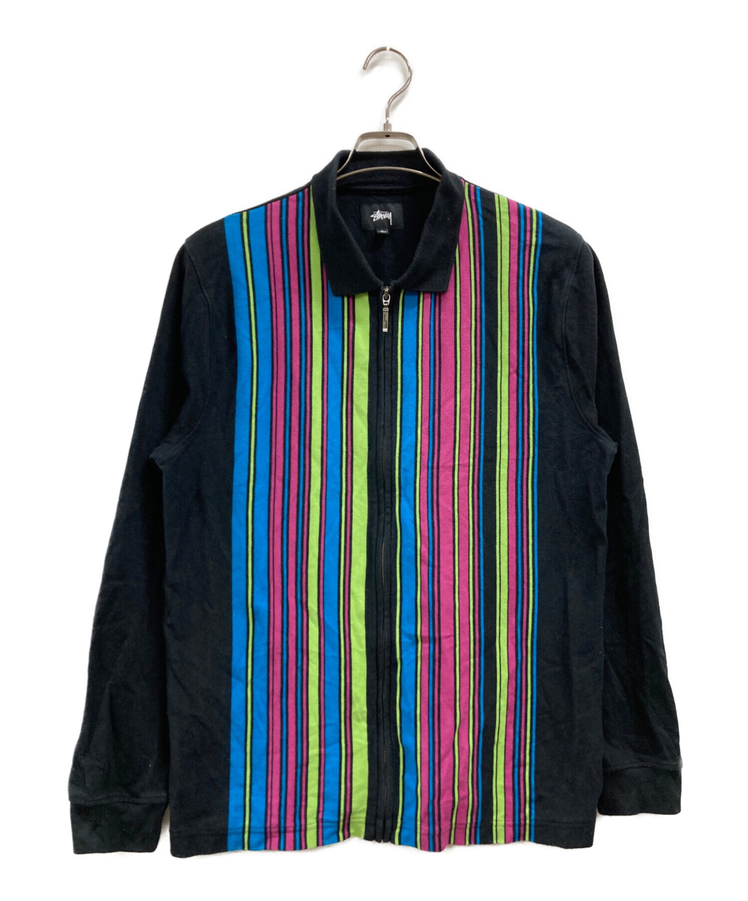 中古・古着通販】stussy (ステューシー) ジップジャケット ブラック 