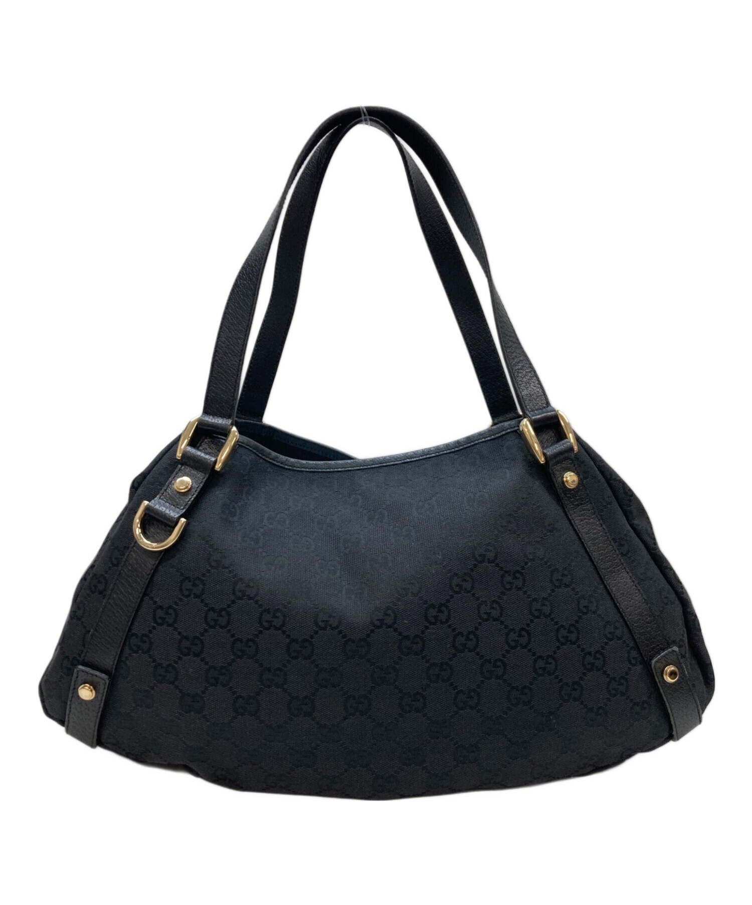 中古・古着通販】GUCCI (グッチ) GGキャンパストートバッグ ブラック