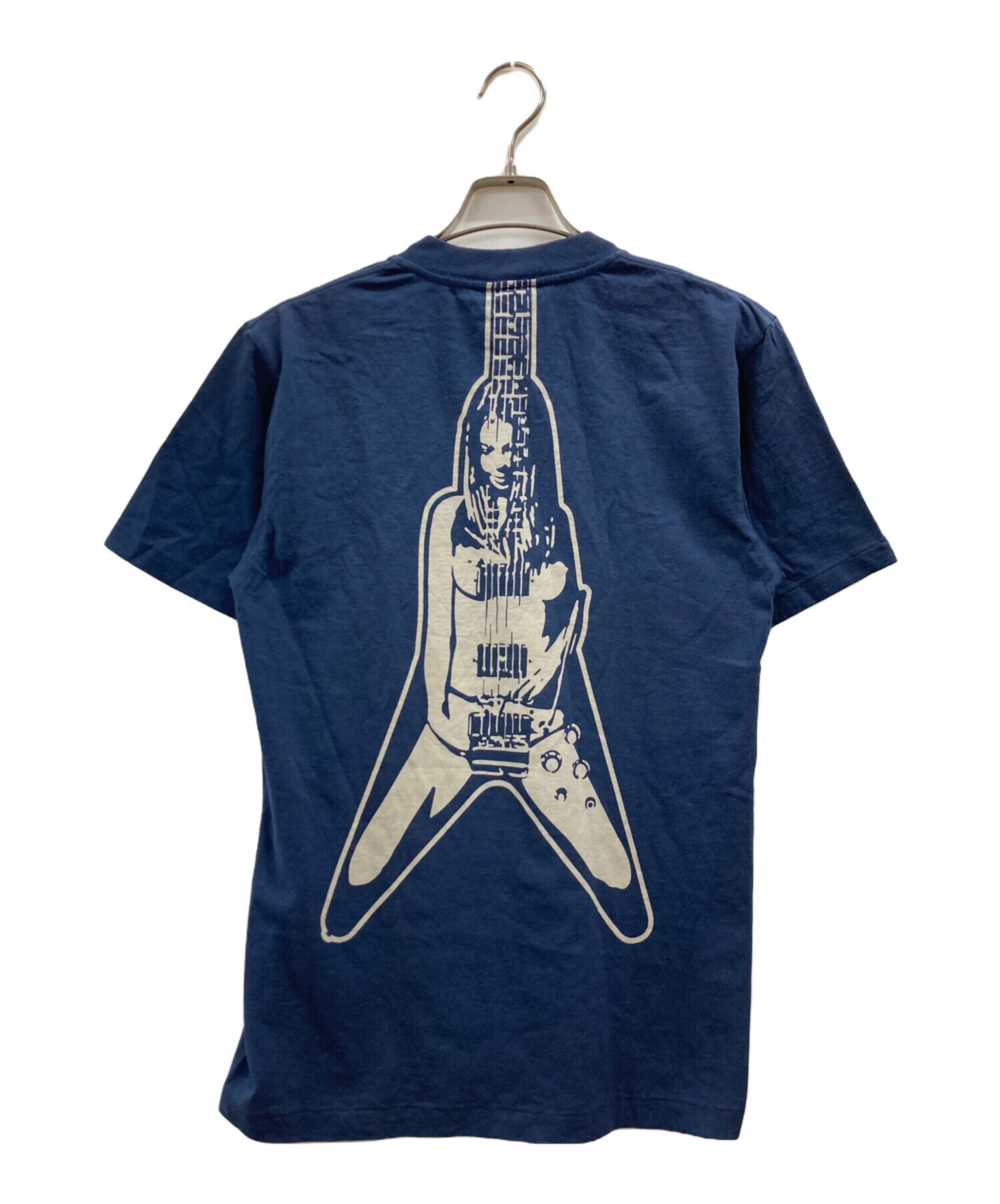 HYSTERIC GLAMOUR ロゴプリント Tシャツ ブルー S 中古・古着通販】Hysteric Glamour (ヒステリックグラマー) ギター