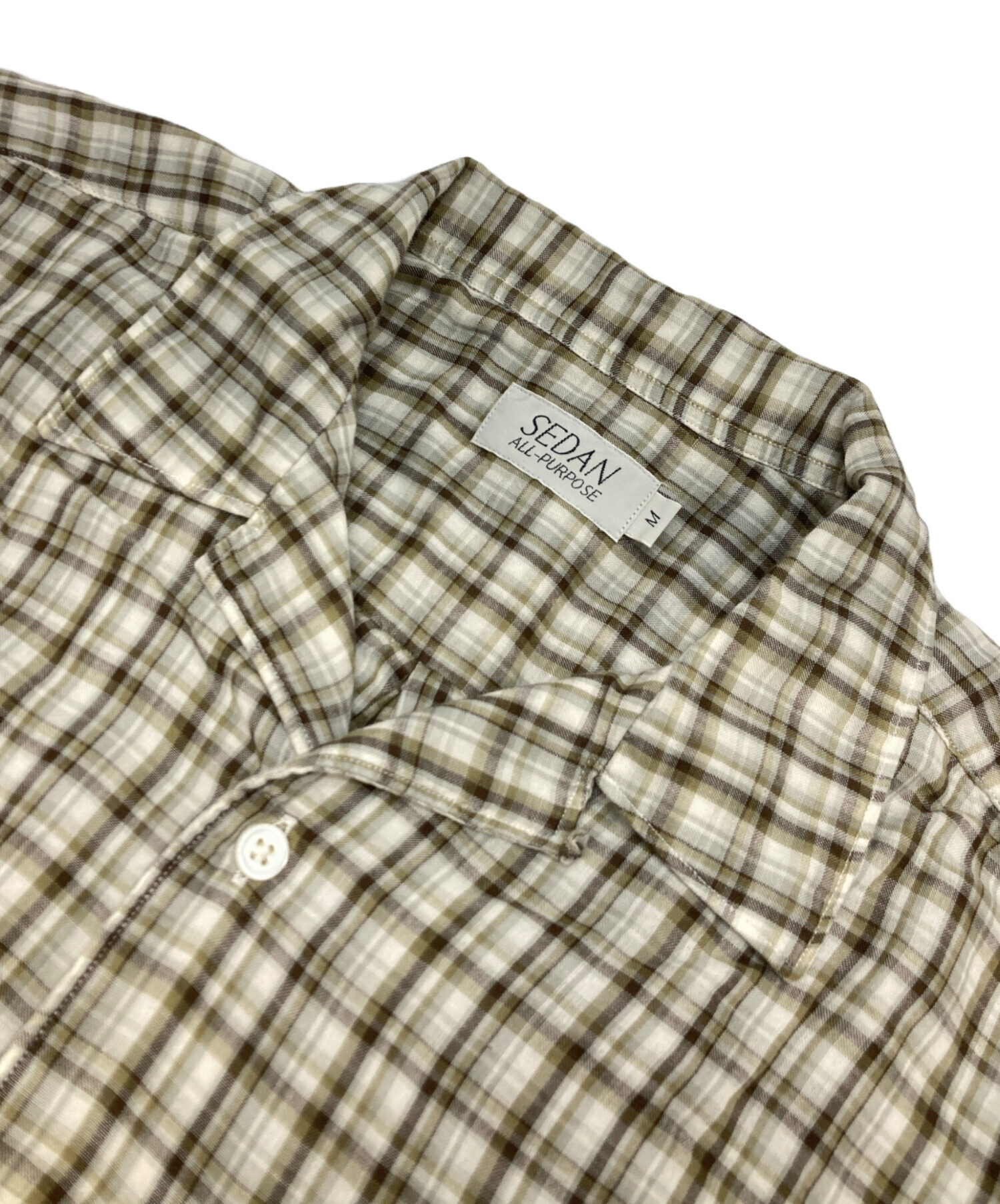 【26SS美品】SEDAN ALL-PURPOSE Open Collar L 中古・古着通販】SEDAN ALL-PURPOSE (セダンオールパーパス) Double