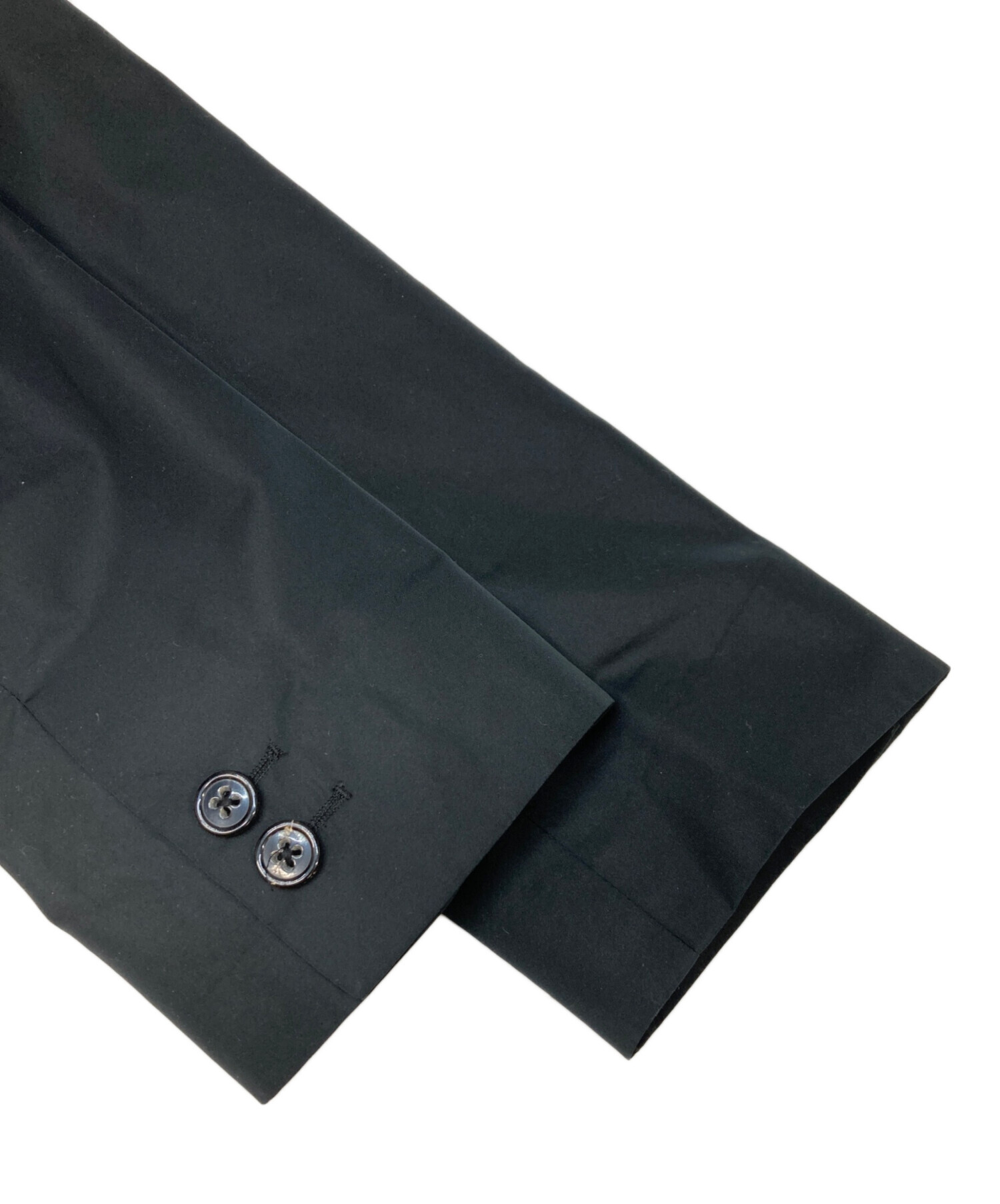 JIL SANDER　ポリ＆シルク テーラード ジャケット　黒　光沢　イタリア製 中古・古着通販】JIL SANDER (ジルサンダー) ポリシルクテーラード